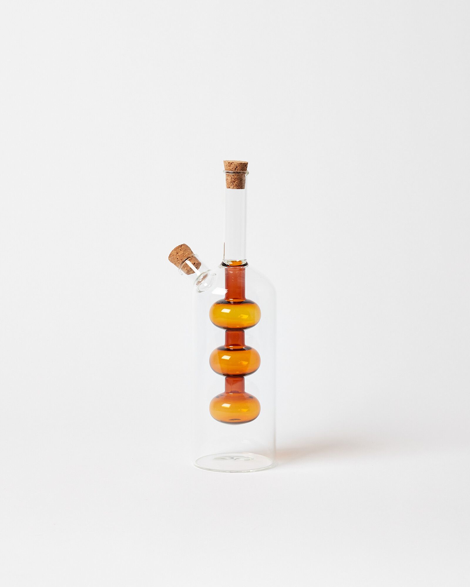 Alba Orange Glass Oil & Vinegar Bottle | Oliver Bonas