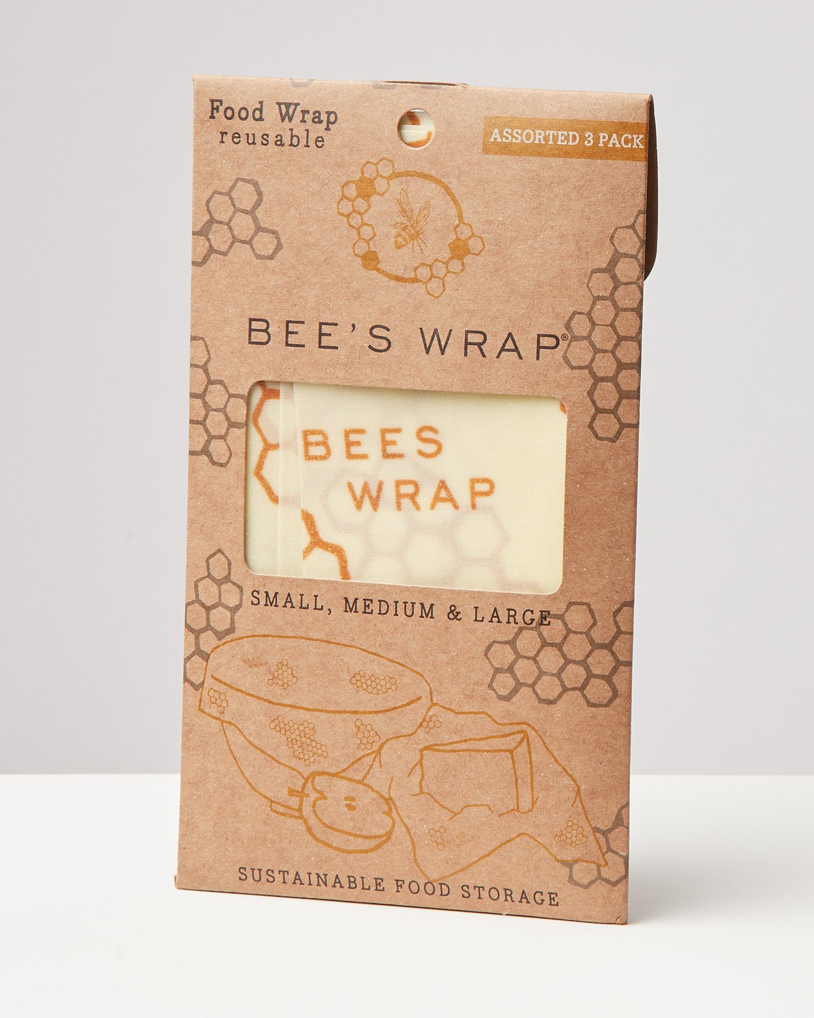 Bee's Wrap Food Storage, Assorted - Set of 3