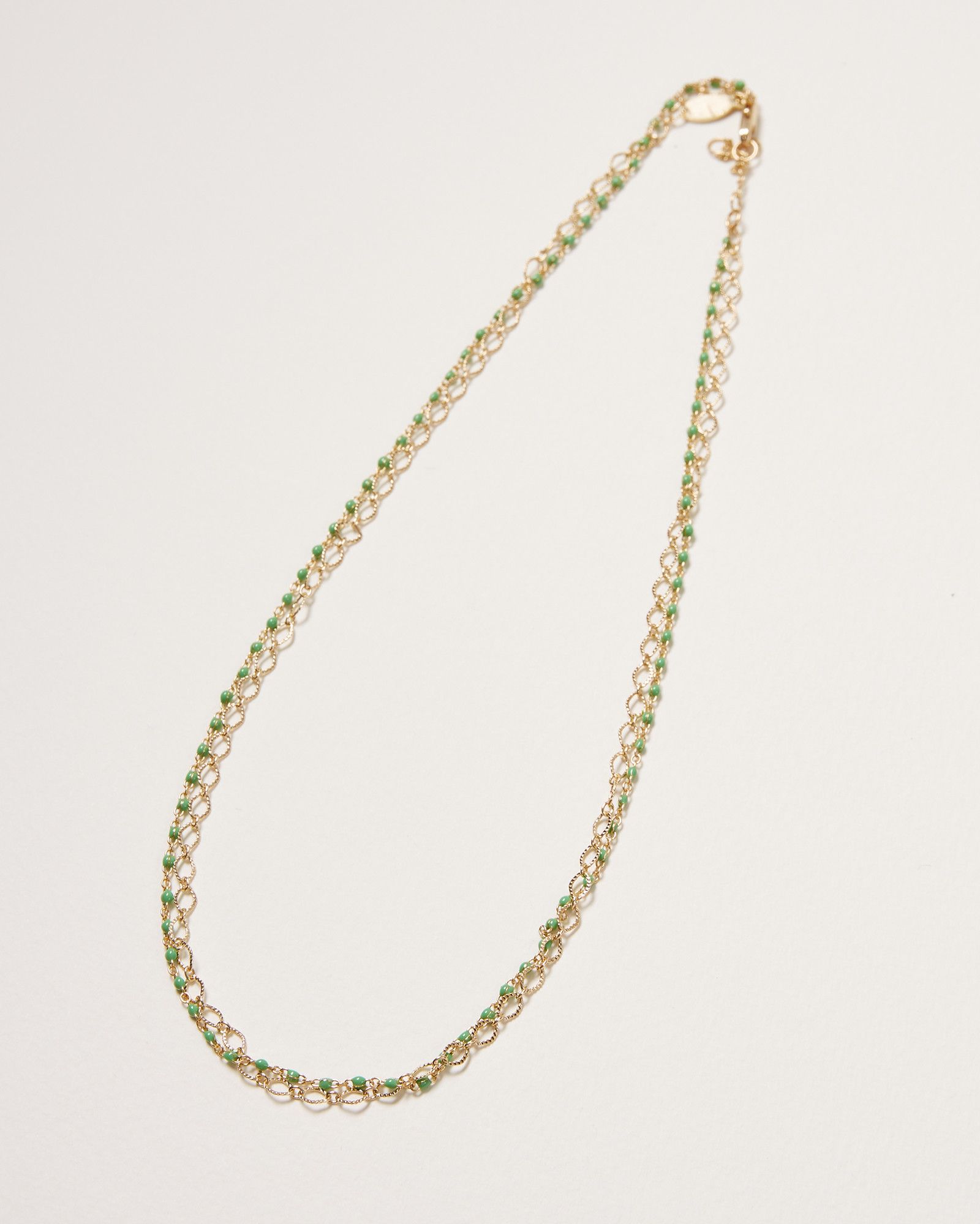 Beaded Chain Layering Necklace