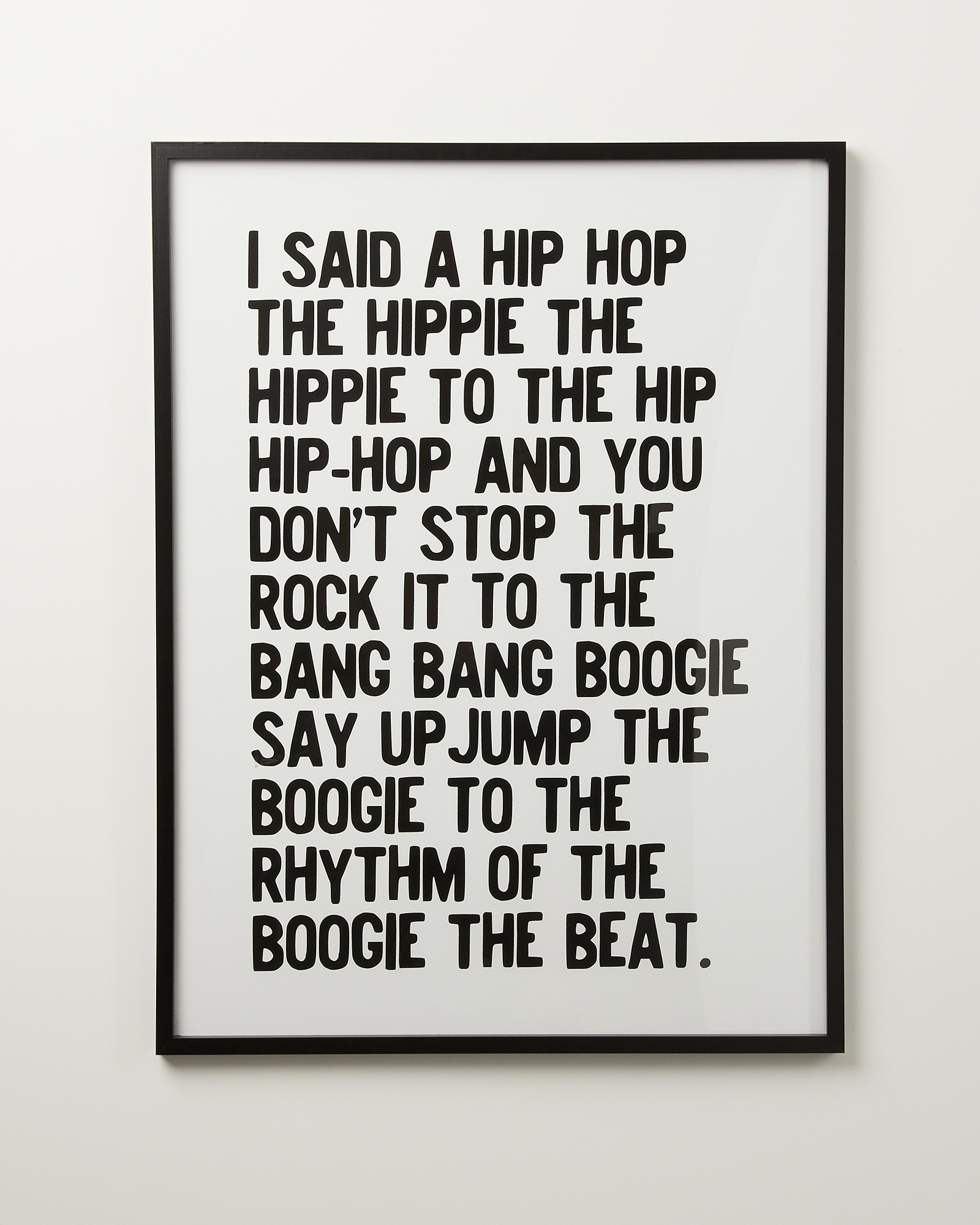 Rapper's Delight Hip to the Hop Wall Art Large Oliver Bonas