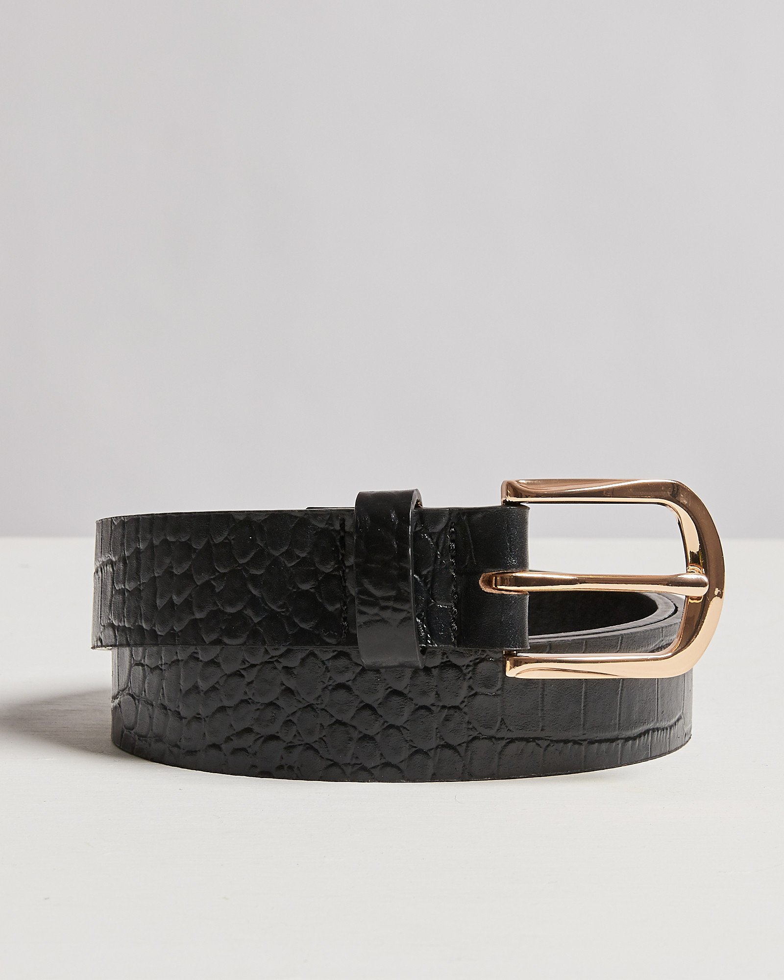 faux alligator belt