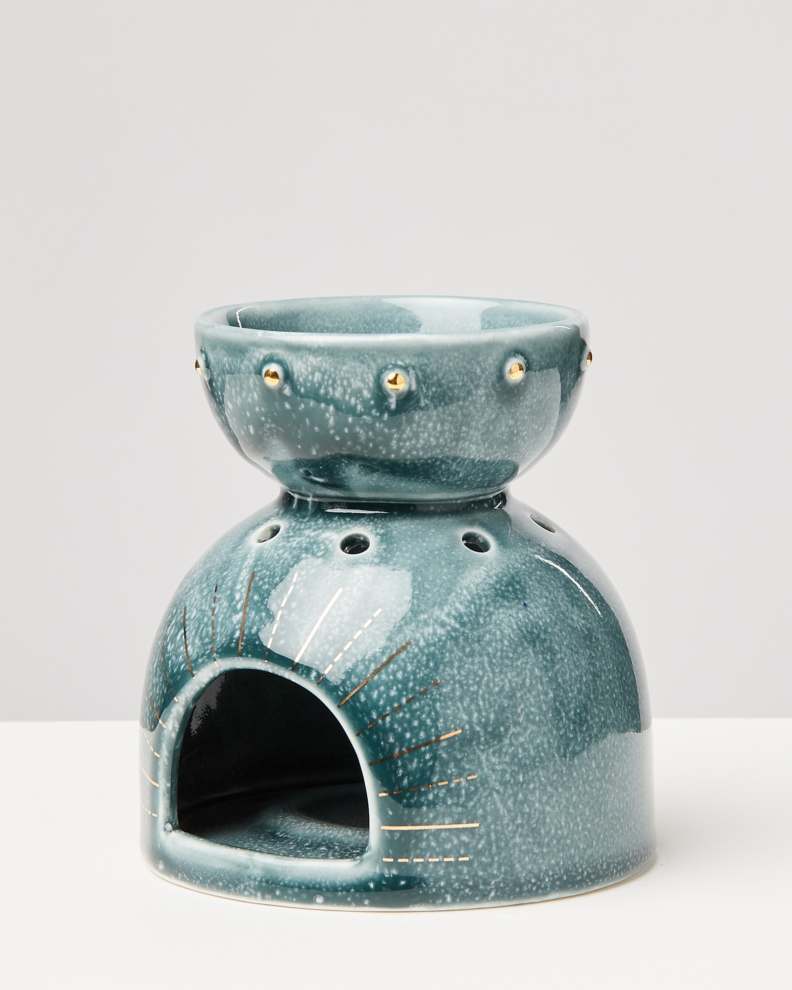 Sun Green Ceramic Oil Burner Oliver Bonas