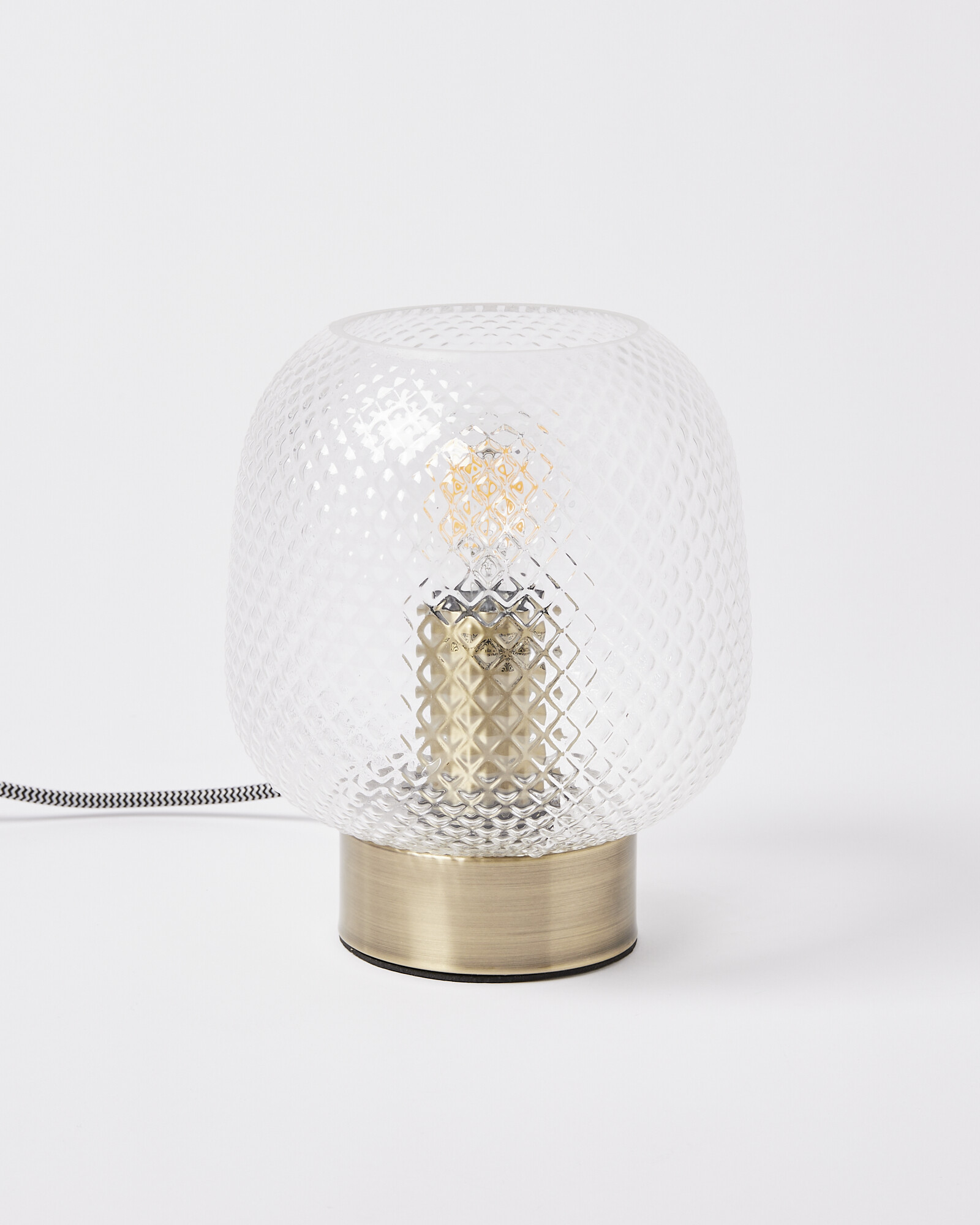Luce Gold & Glass Desk & Table Lantern