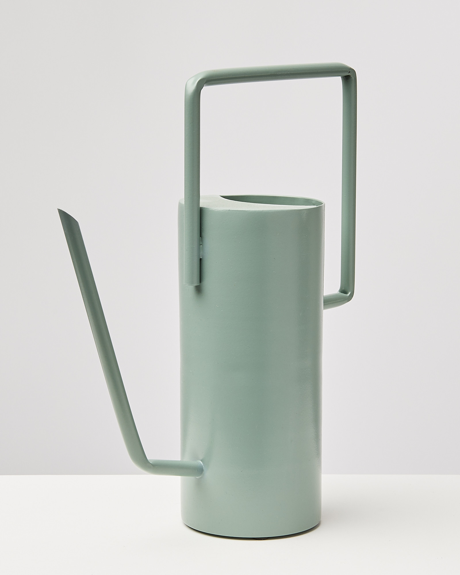 Sage Green Metal Watering Can Long Oliver Bonas