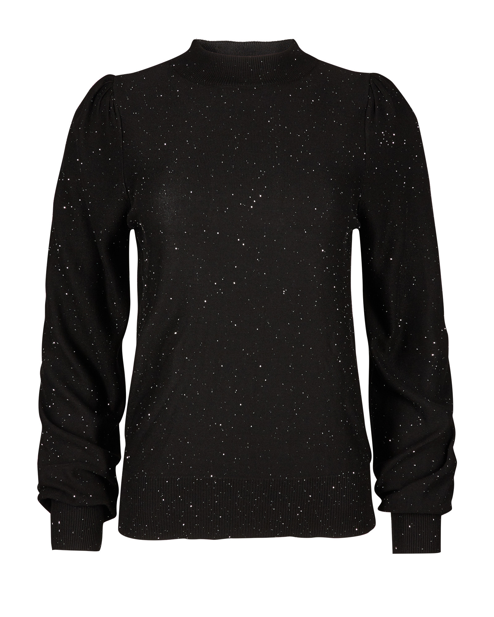 Mini Sequin Black Knitted Jumper Oliver Bonas