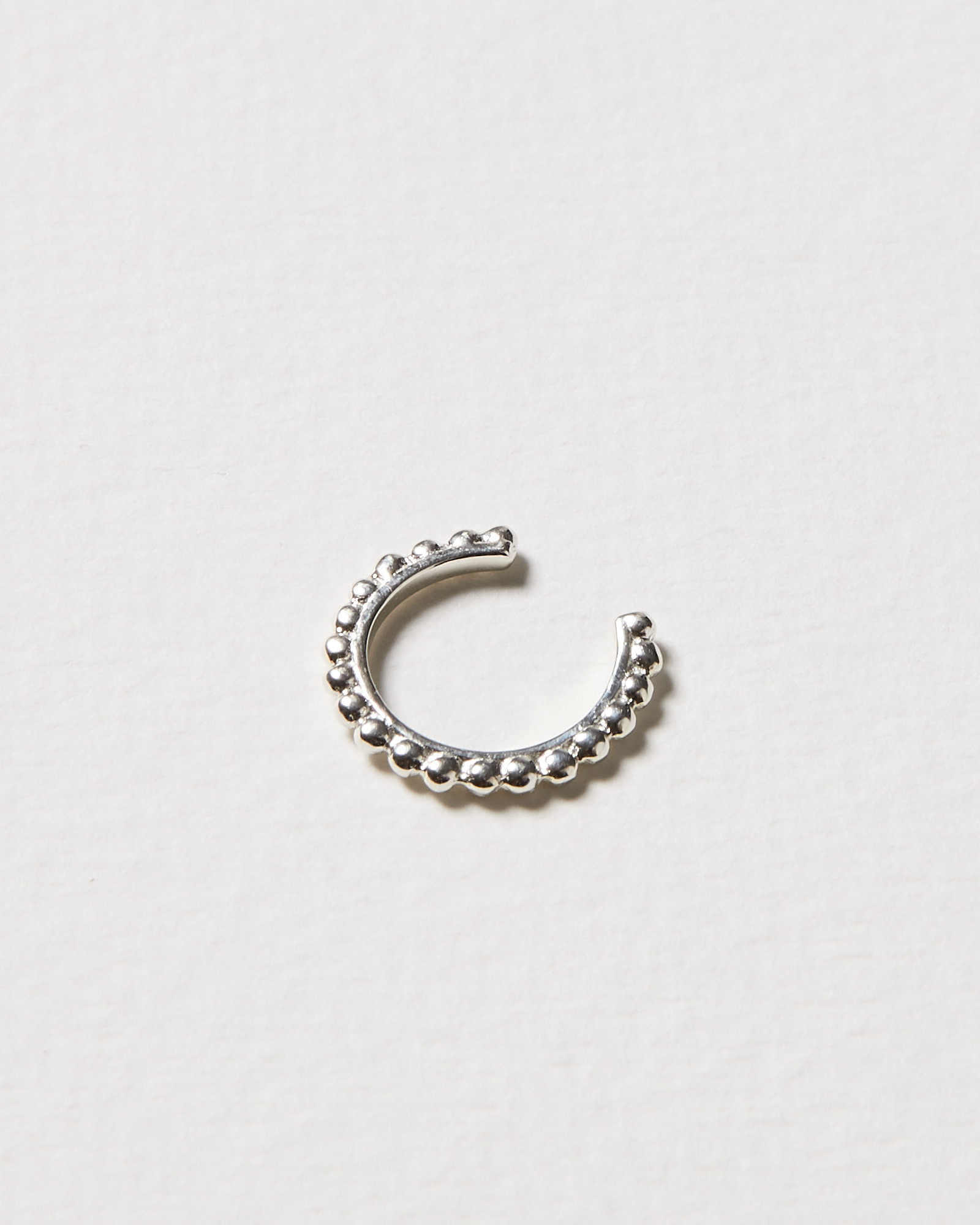 Dot Detail Silver Ear Cuff Oliver Bonas