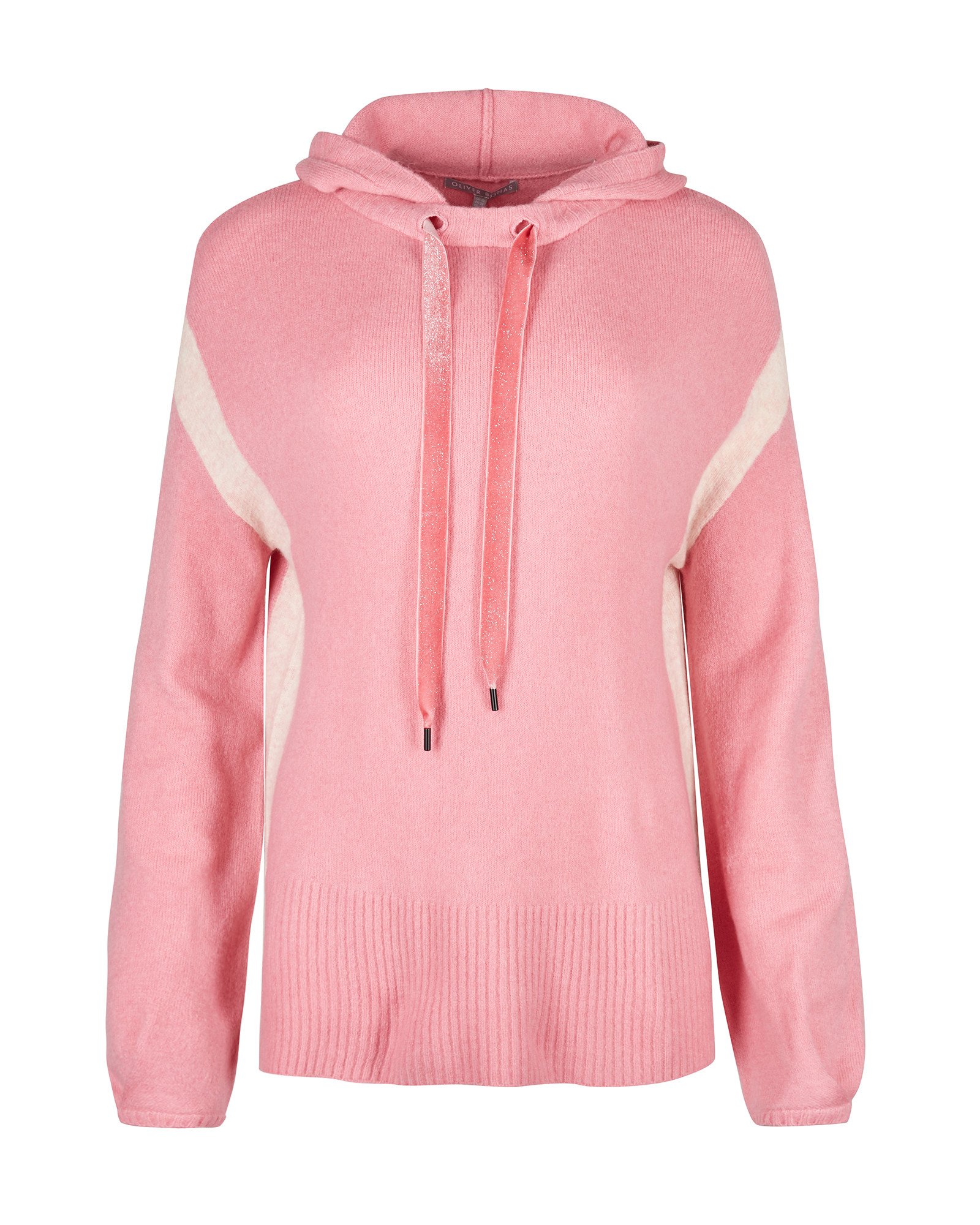 Pink knitted hoodie Clearance