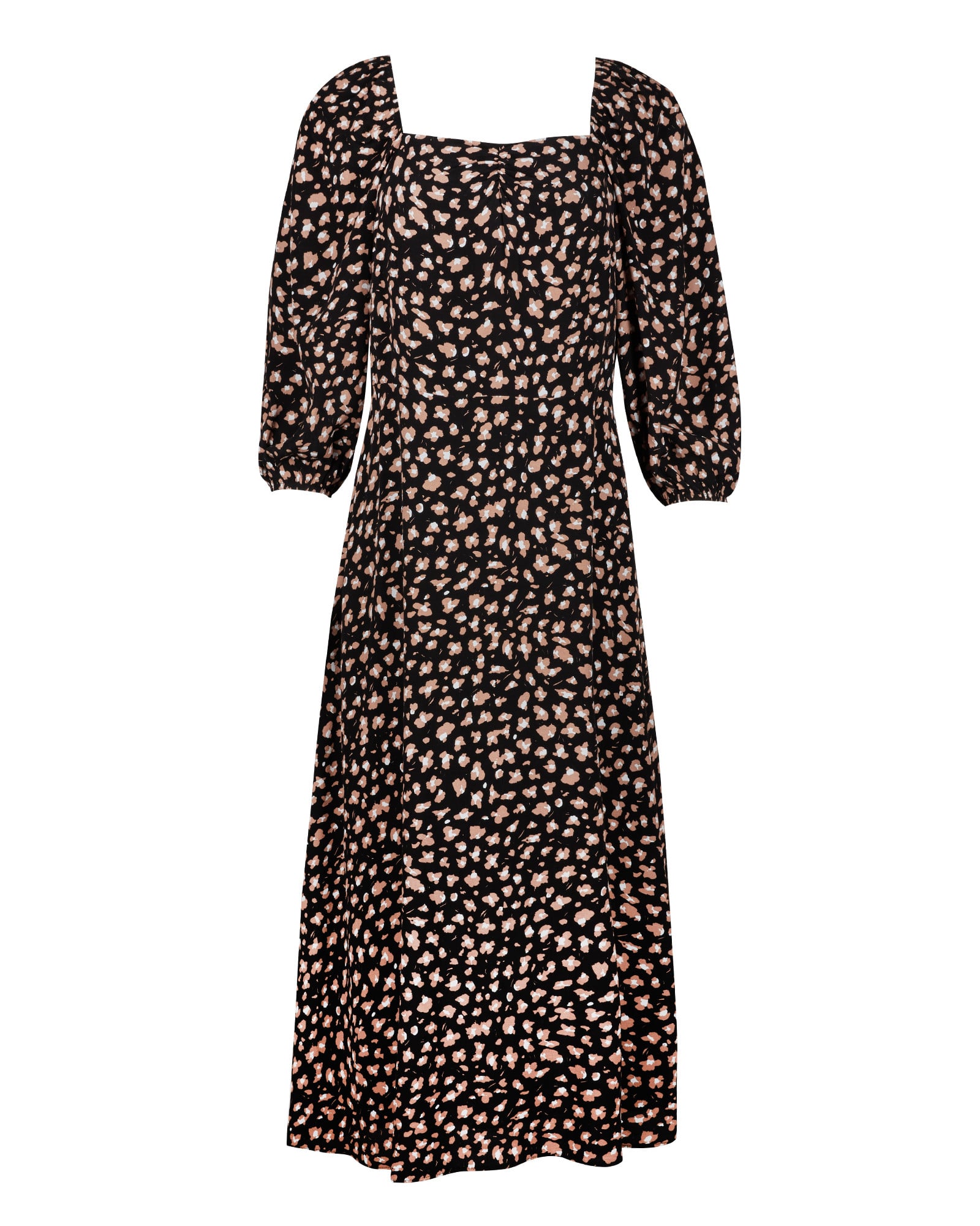 Abstract Animal Print Midi Dress main image 0