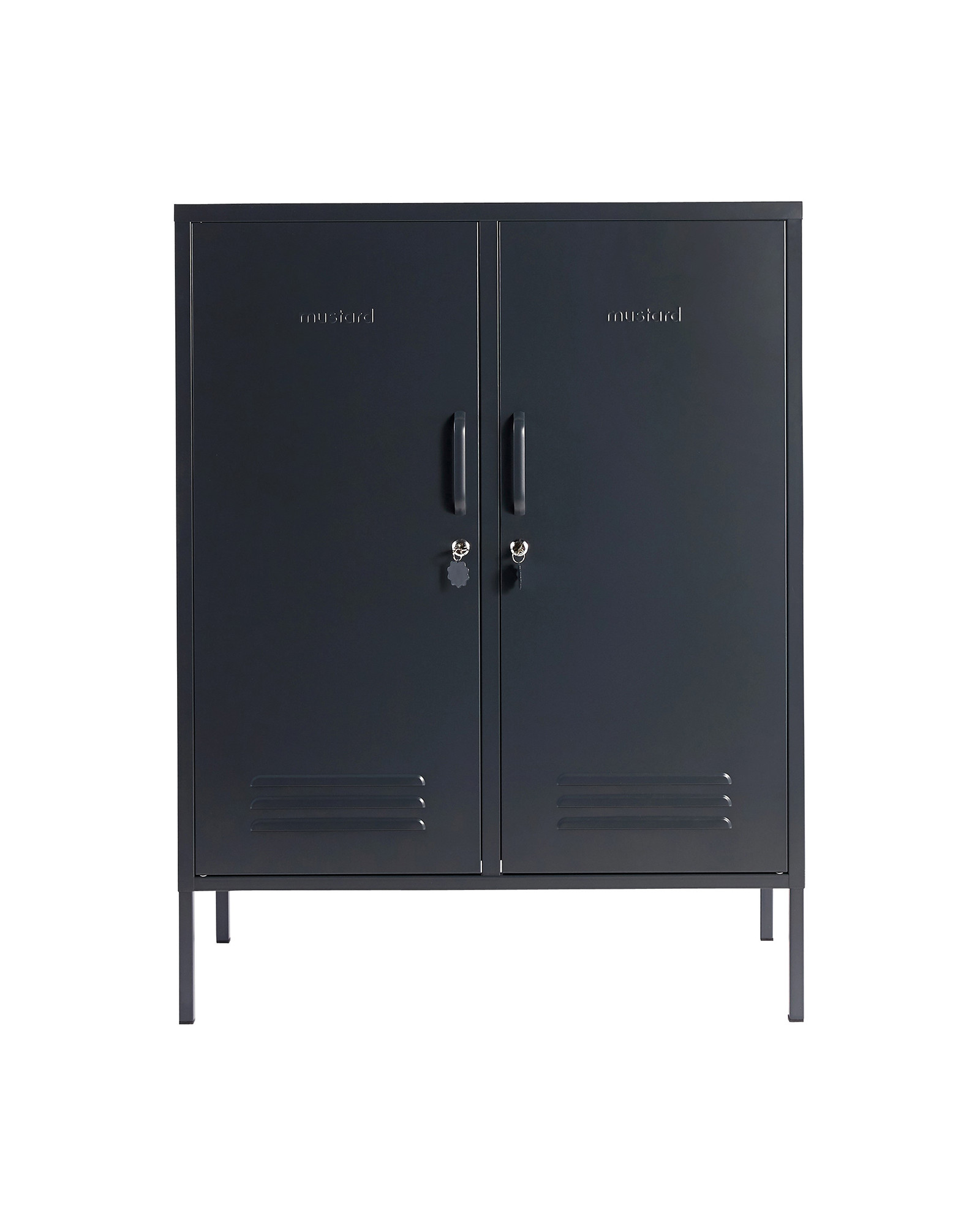 Mustard Made Midi Slate Grey Storage Locker Oliver Bonas