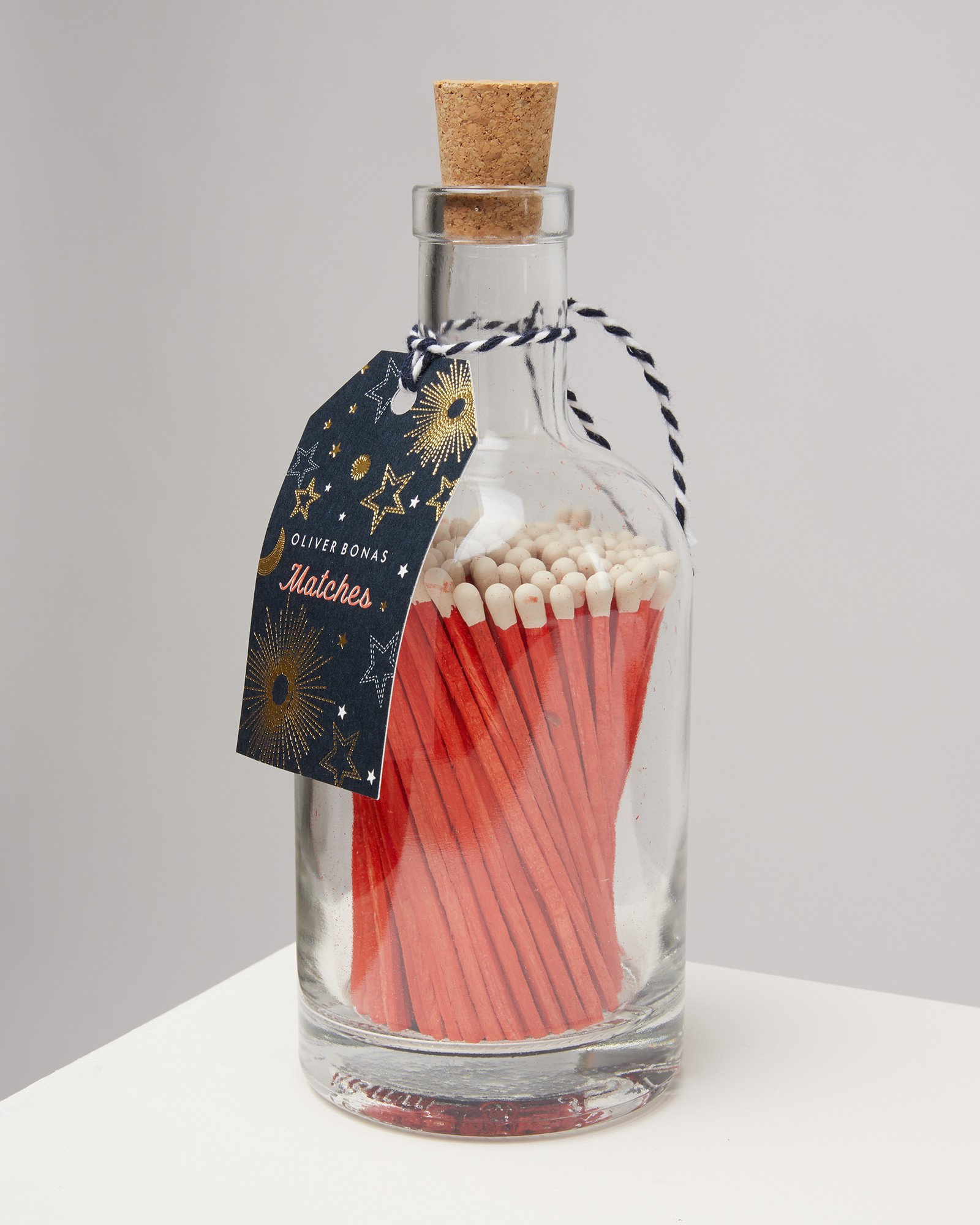 Star Glass Bottle Matches Oliver Bonas