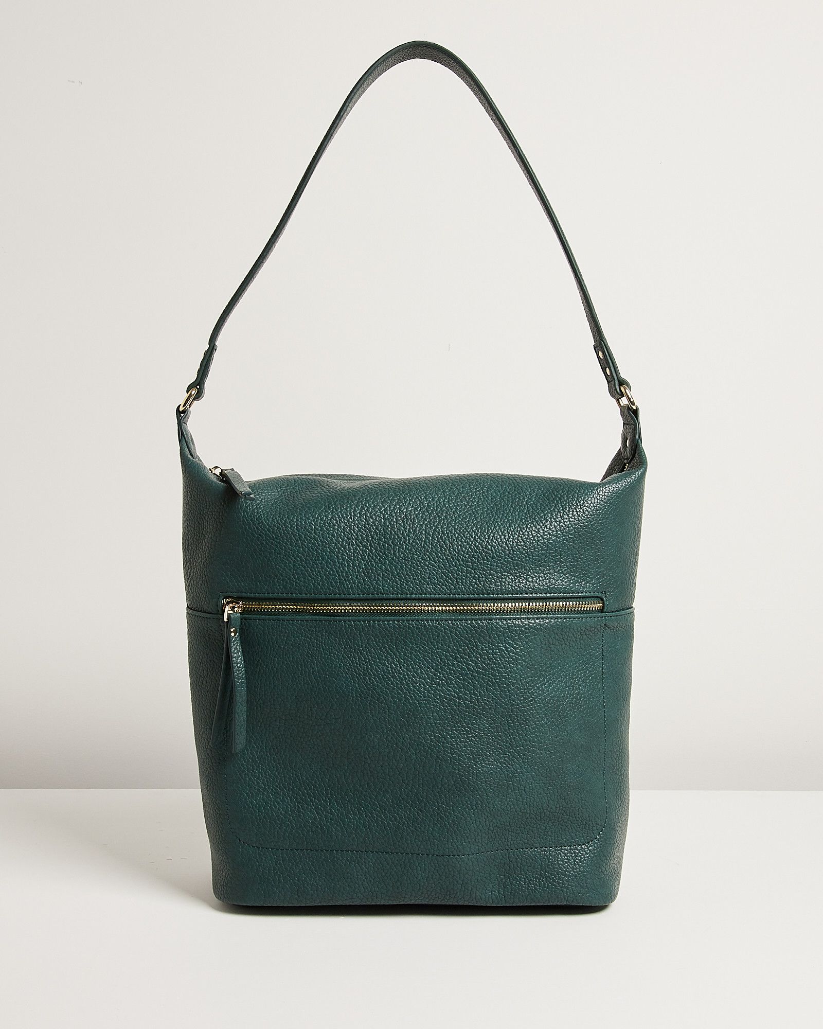 Remi Teal Green Relaxed Tote Bag | Oliver Bonas