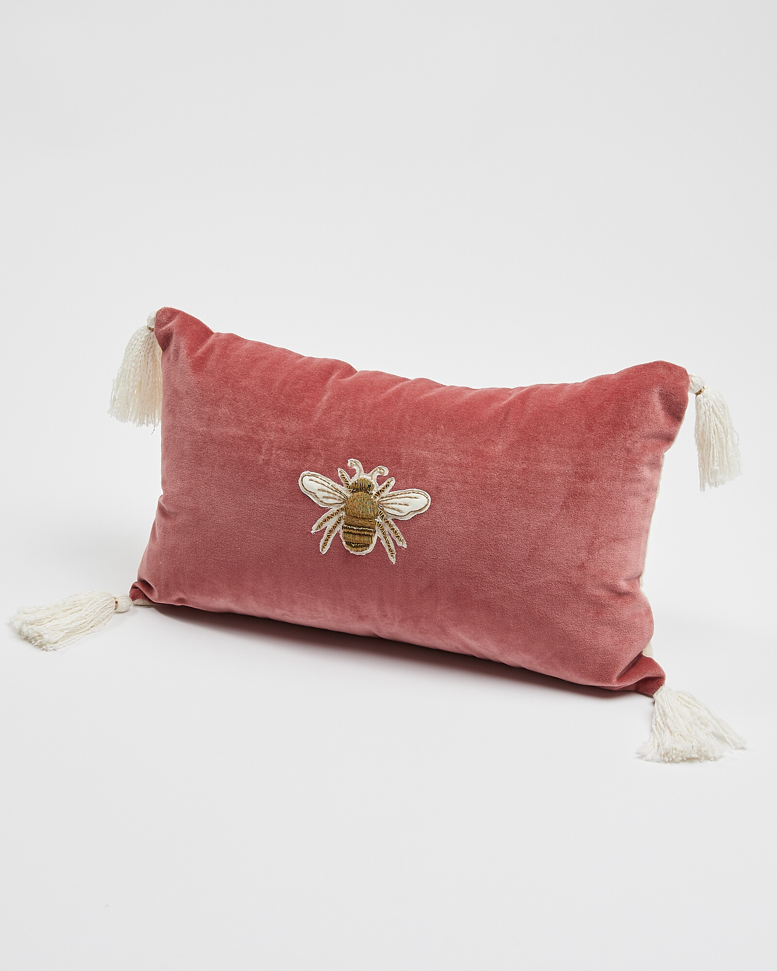 pink bee cushion