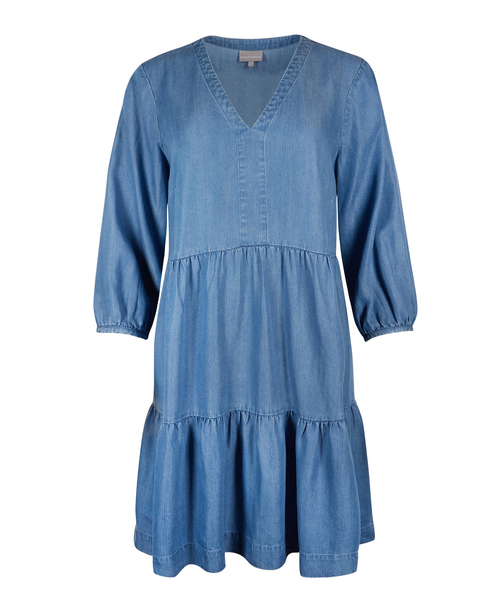 chambray mini dress