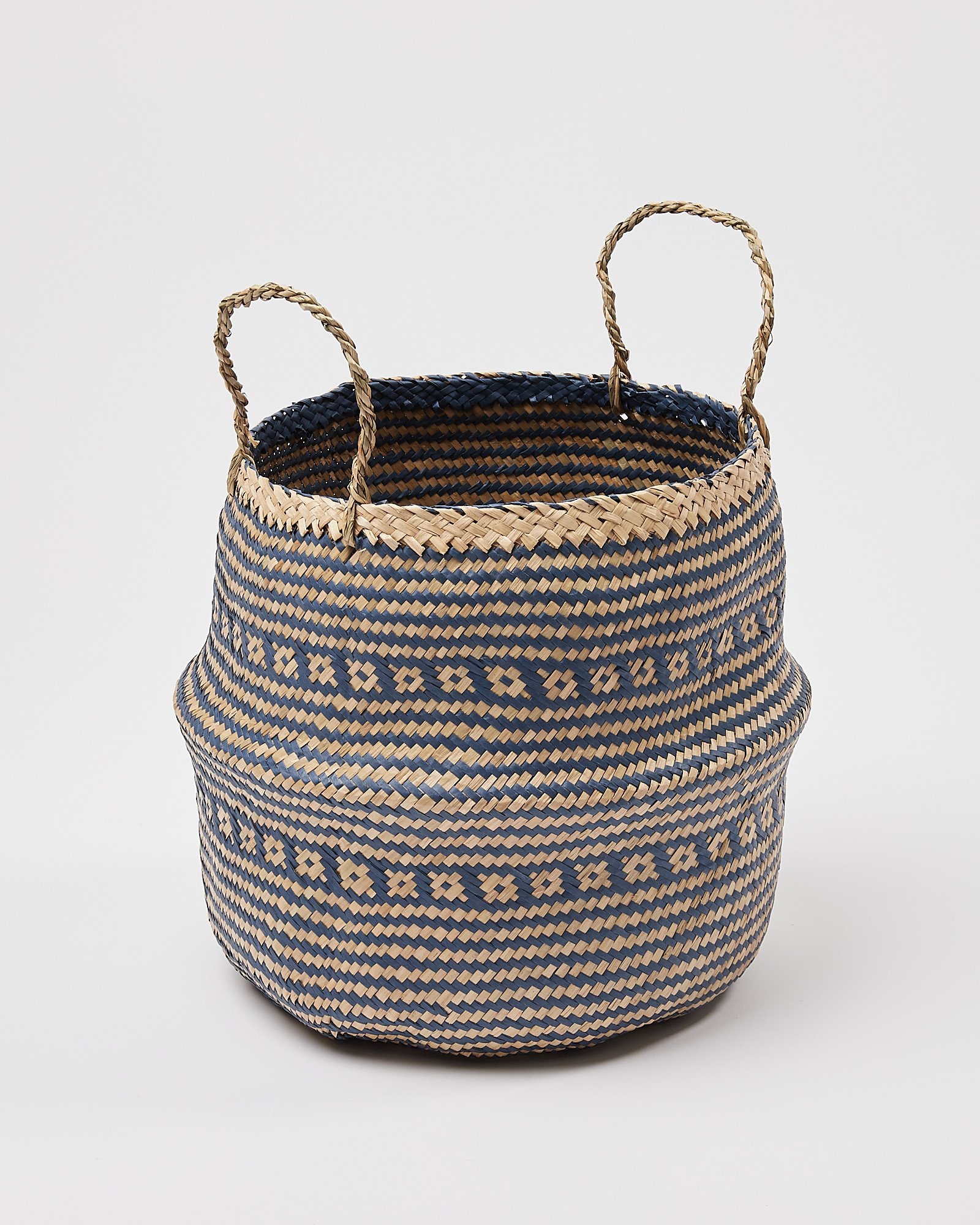 Patterned Seagrass Storage Baskets Oliver Bonas