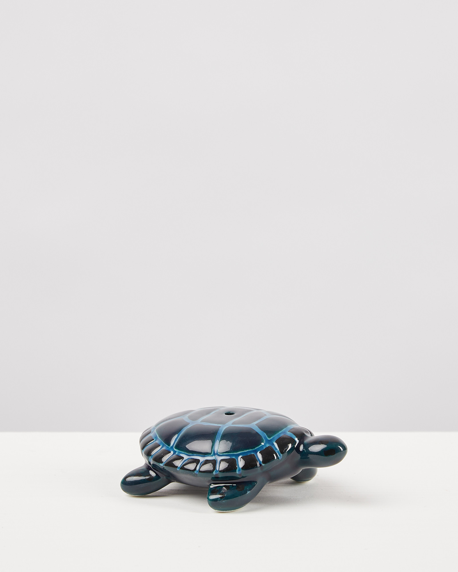 Honu Ceramic Teal Turtle Incense Holder Oliver Bonas