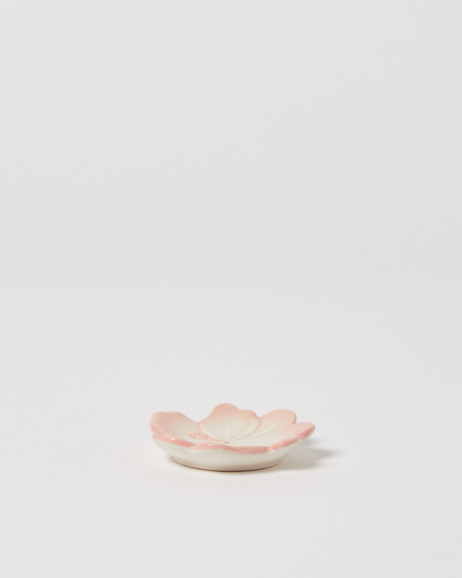 Aelan Pink Flower Ceramic Incense Holder Oliver Bonas
