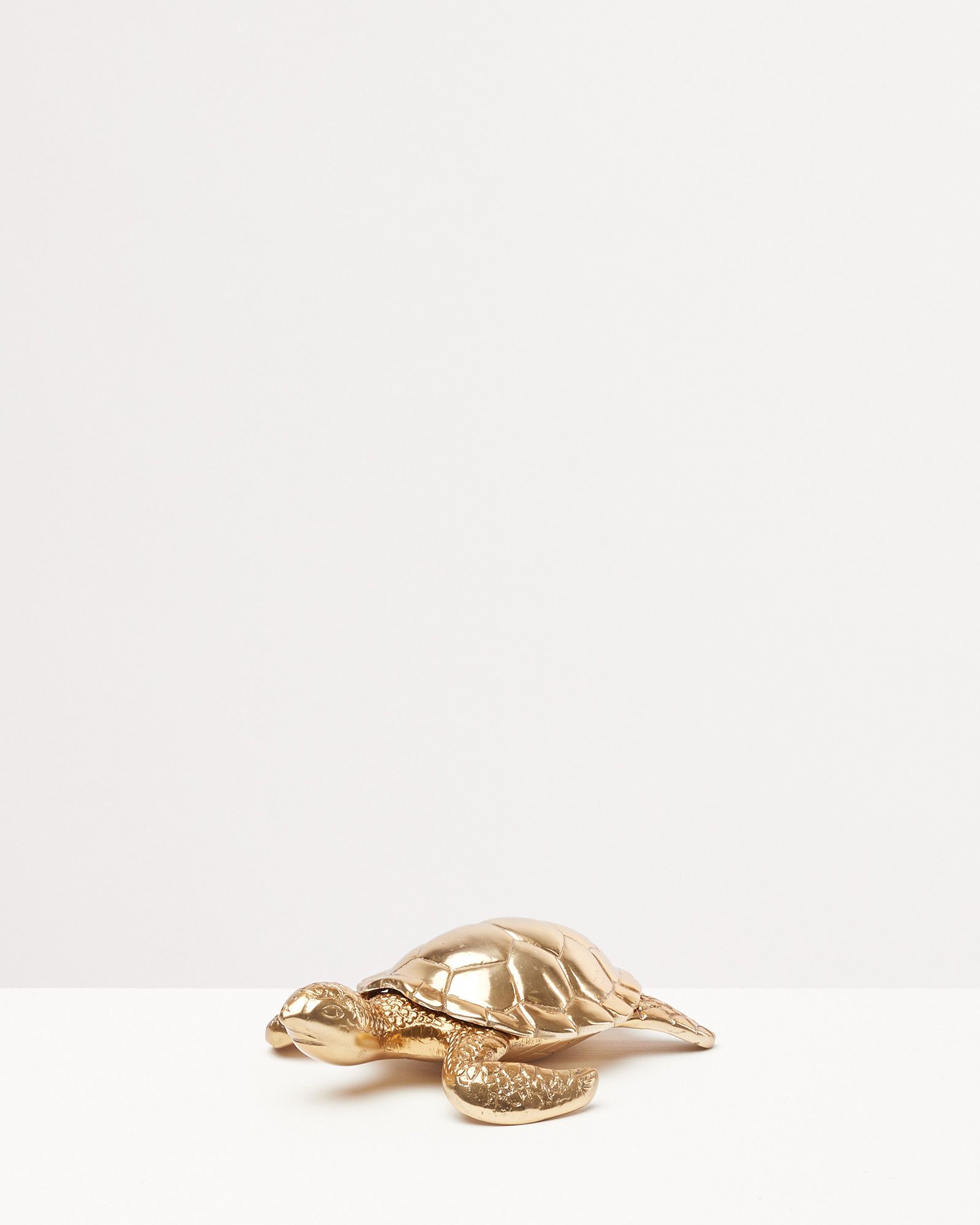 Turtle Gold Trinket Pot | Oliver Bonas