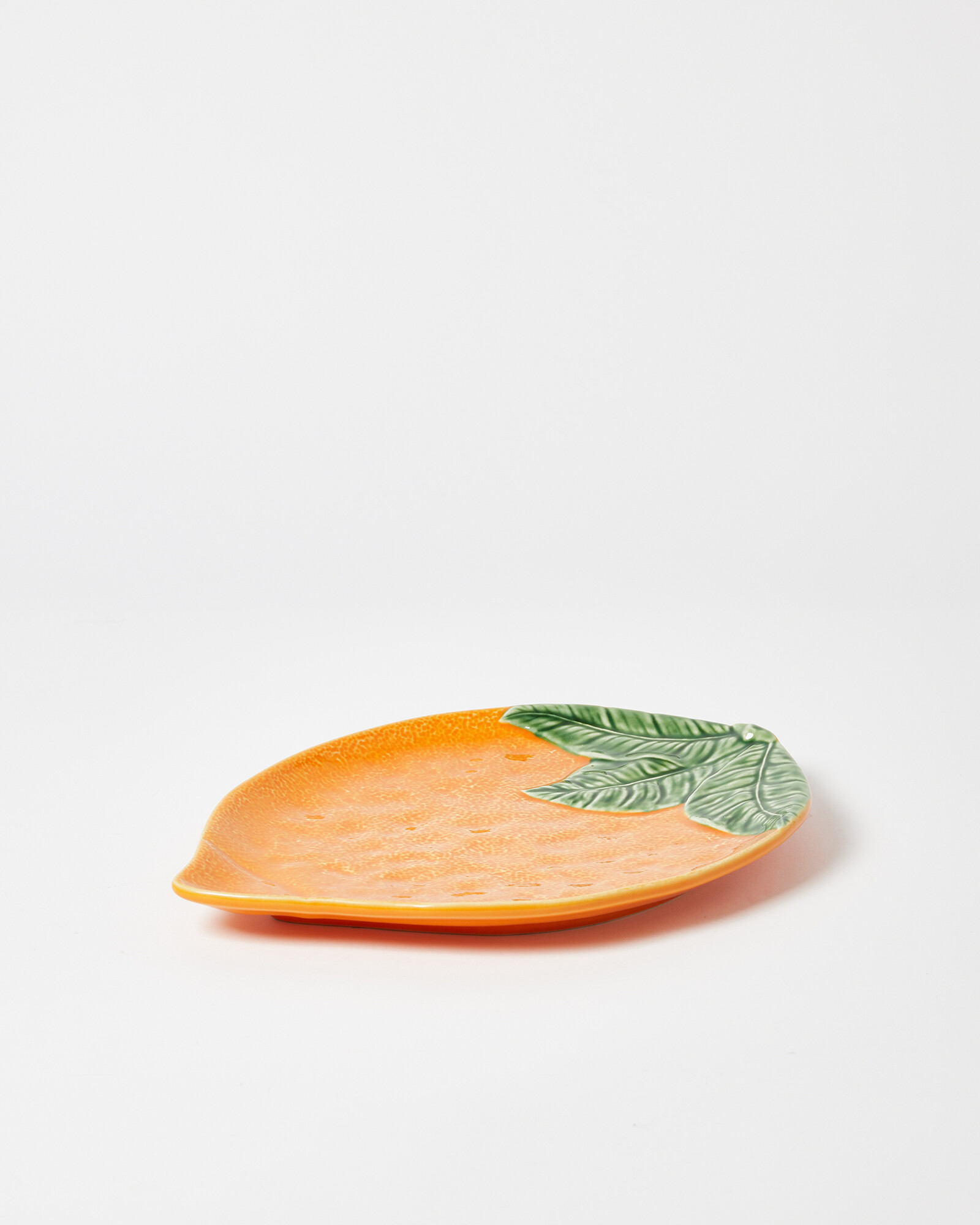 Orange Ceramic Serving Platter Oliver Bonas