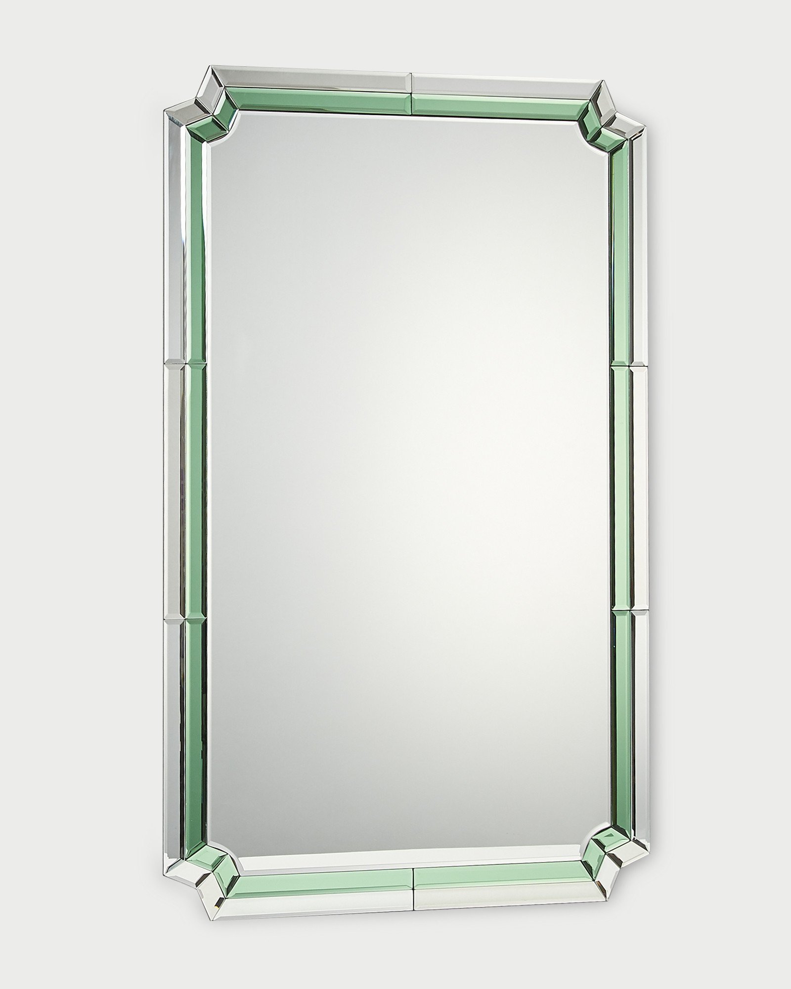 Aurora Green Glass Wall Mirror Extra Large Oliver Bonas