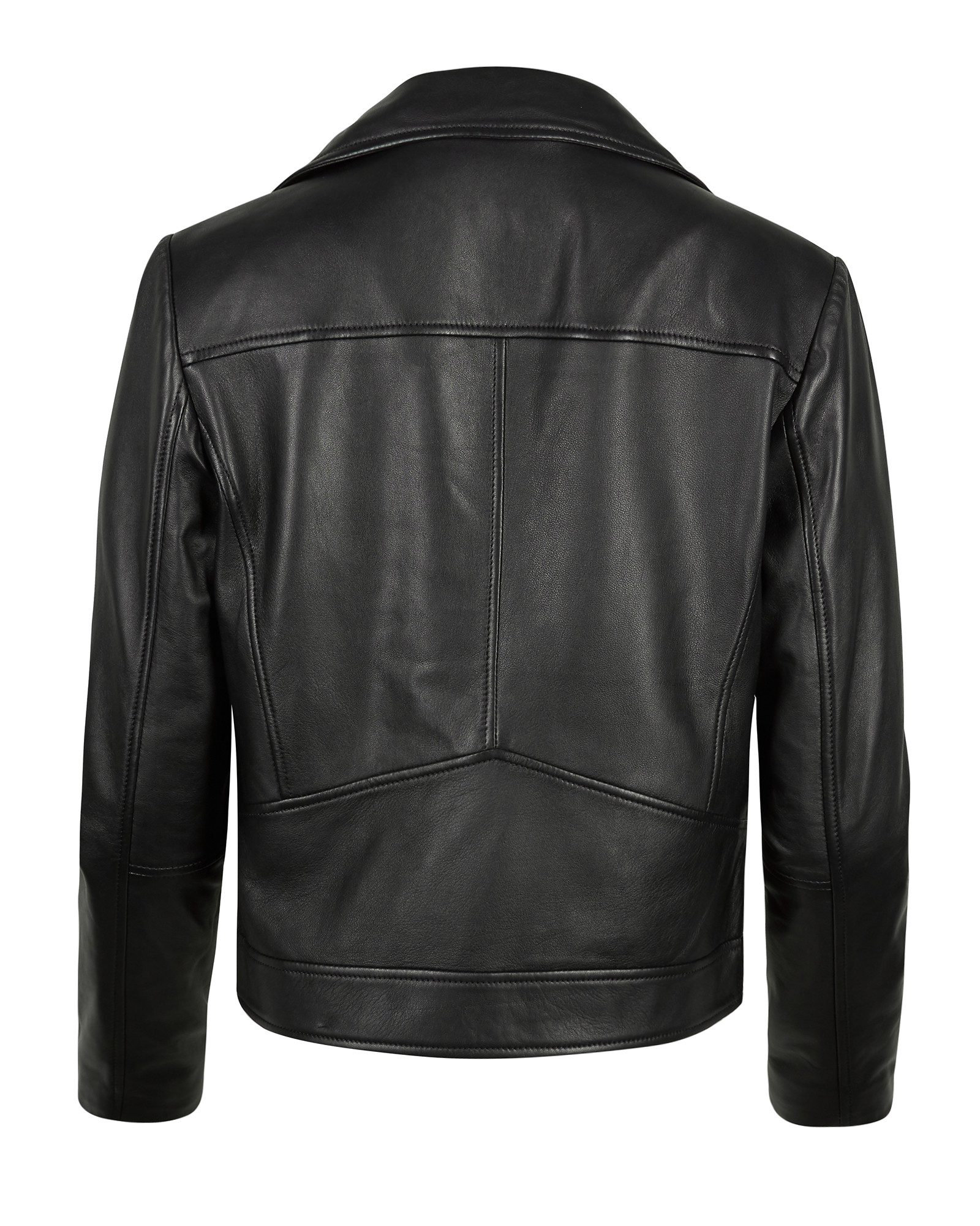 Lab London Black Leather Biker Jacket | Oliver Bonas