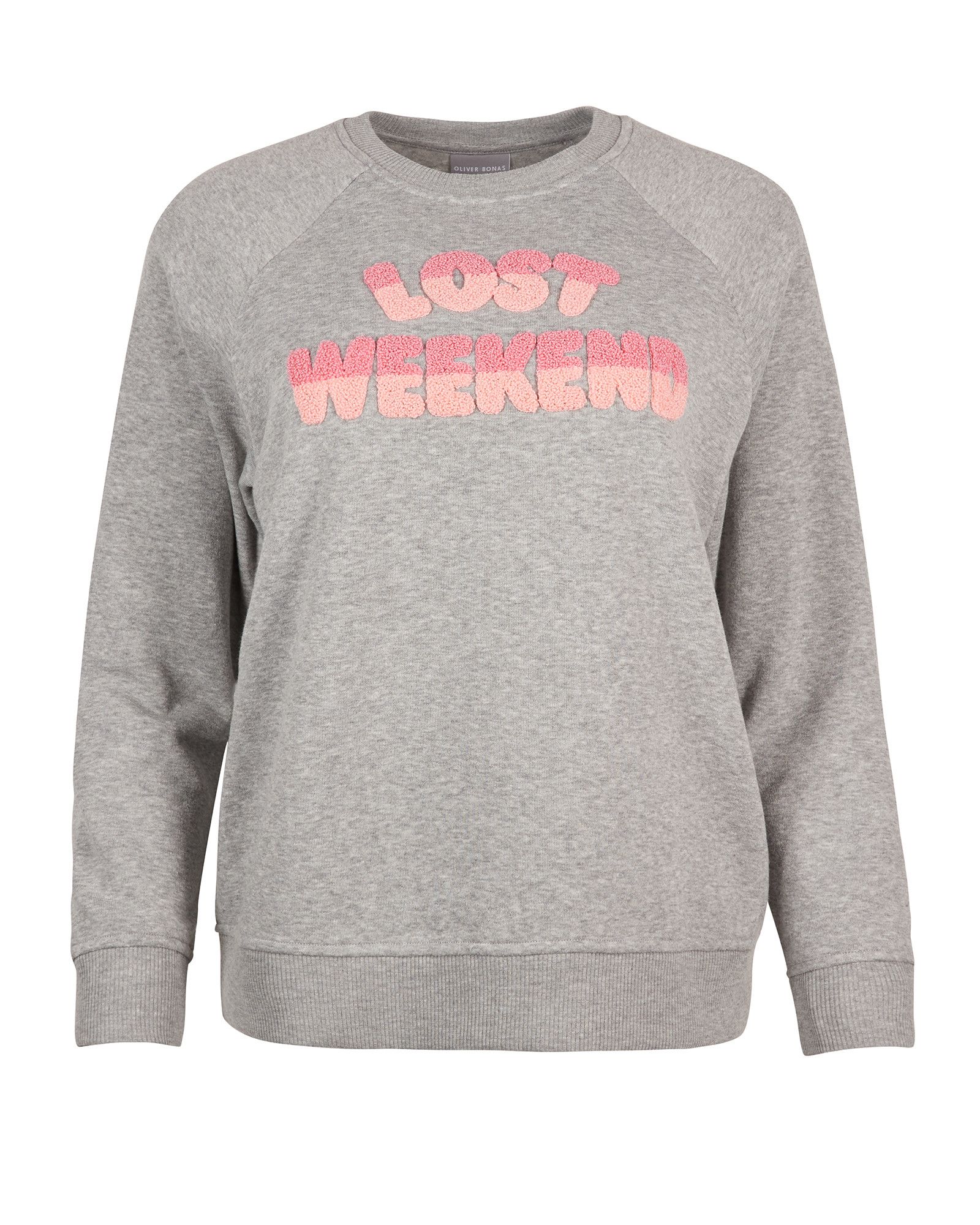 Lost Weekend Grey Marl Sweatshirt | Oliver Bonas
