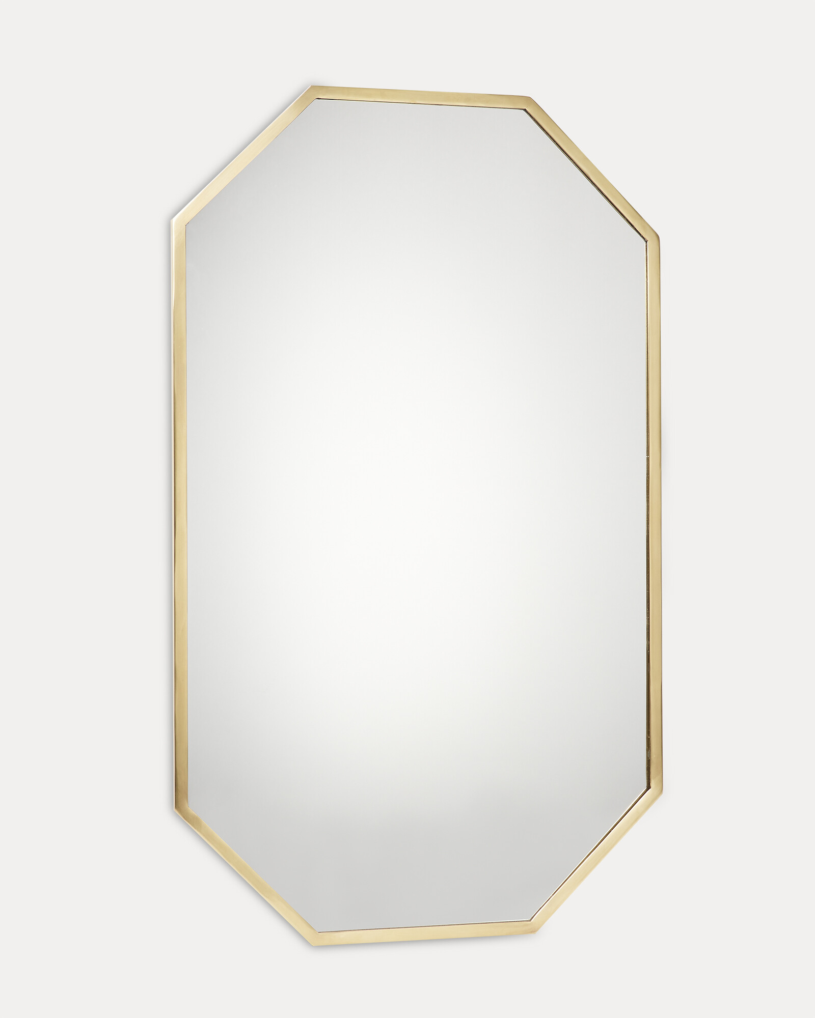 Hexagonal Gold Wall Mirror Oliver Bonas