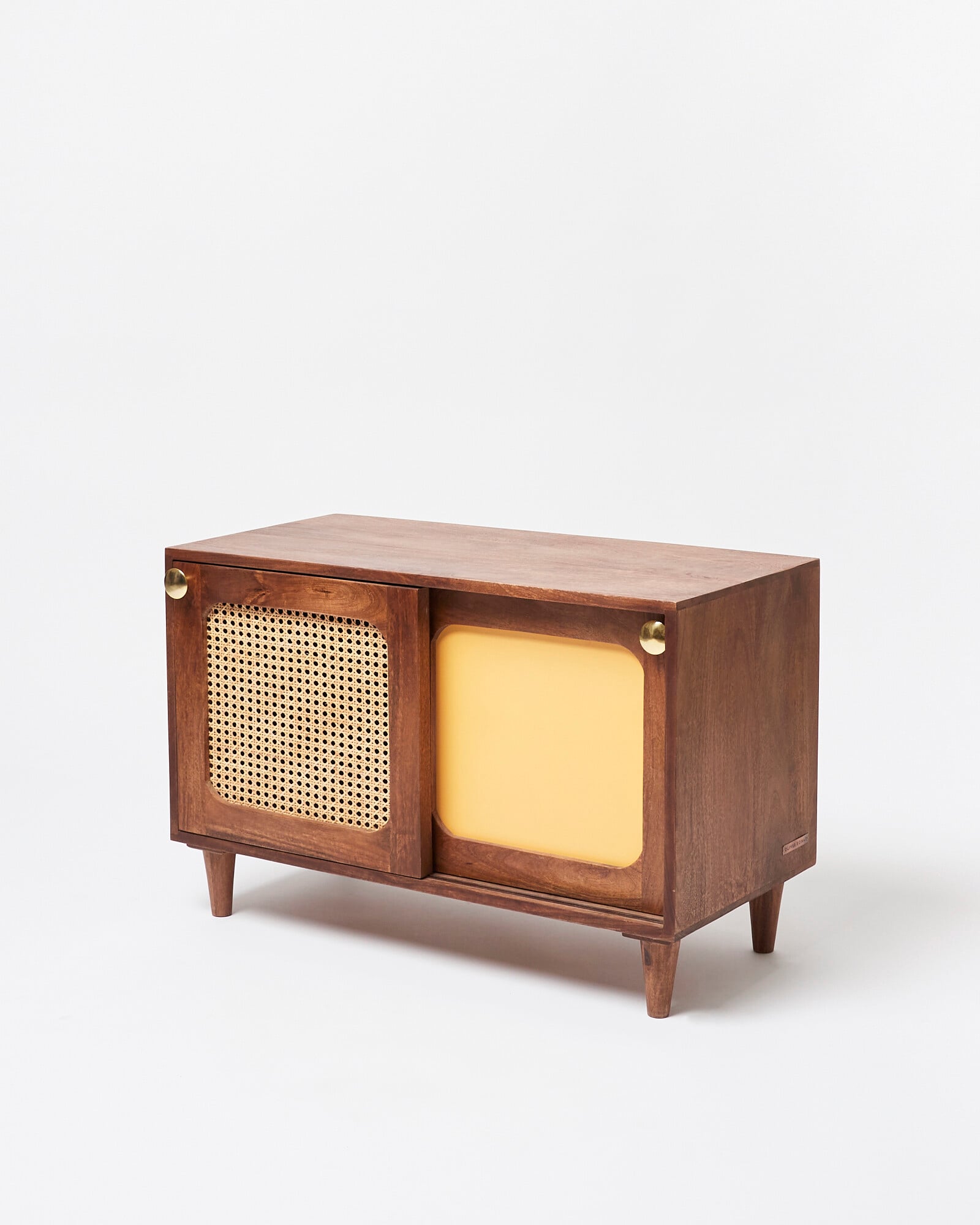 New Boys Madden Yellow Mango Wood TV Cabinet | Oliver Bonas