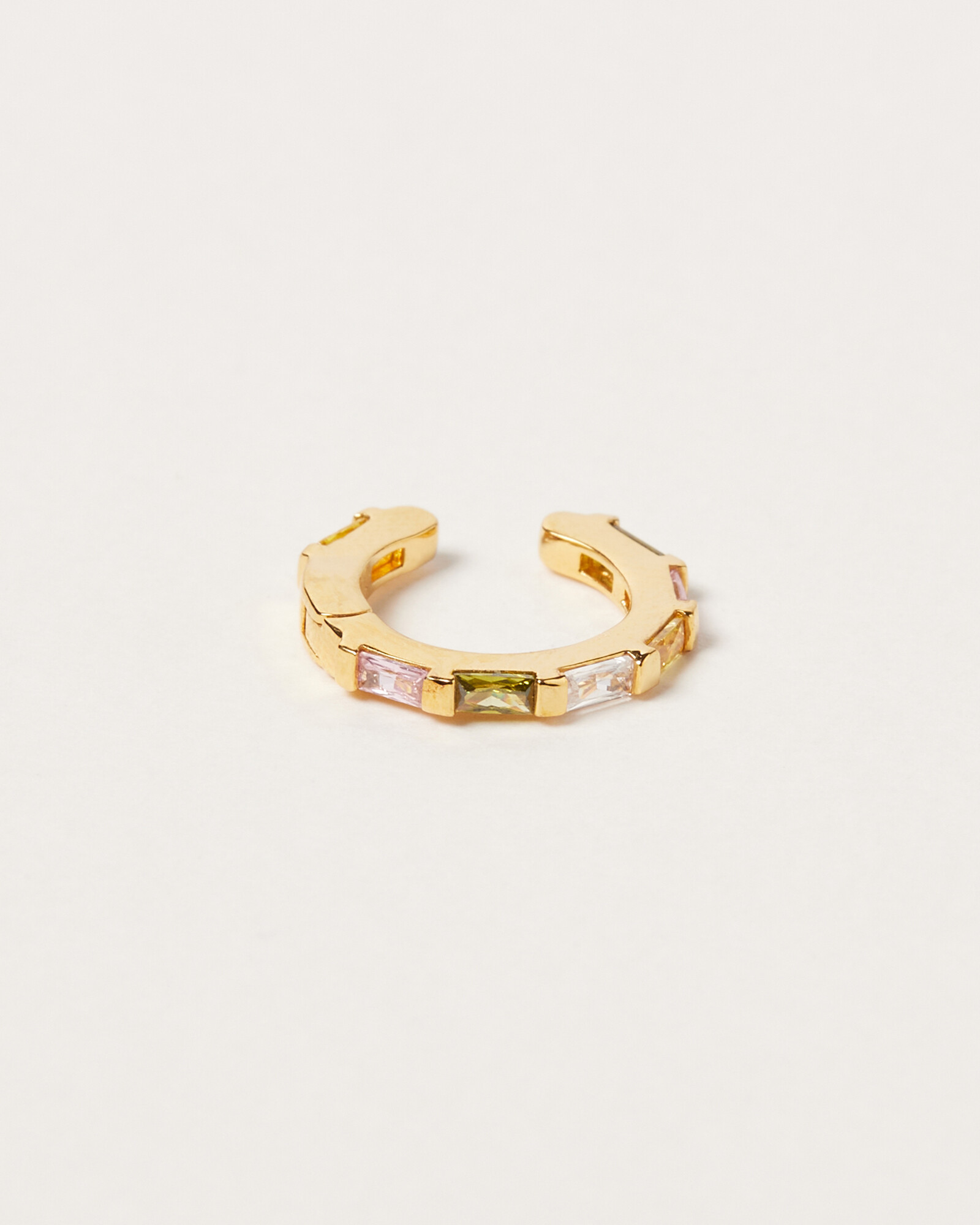 Nima Stone Detail Gold Plated Ear Cuff Oliver Bonas
