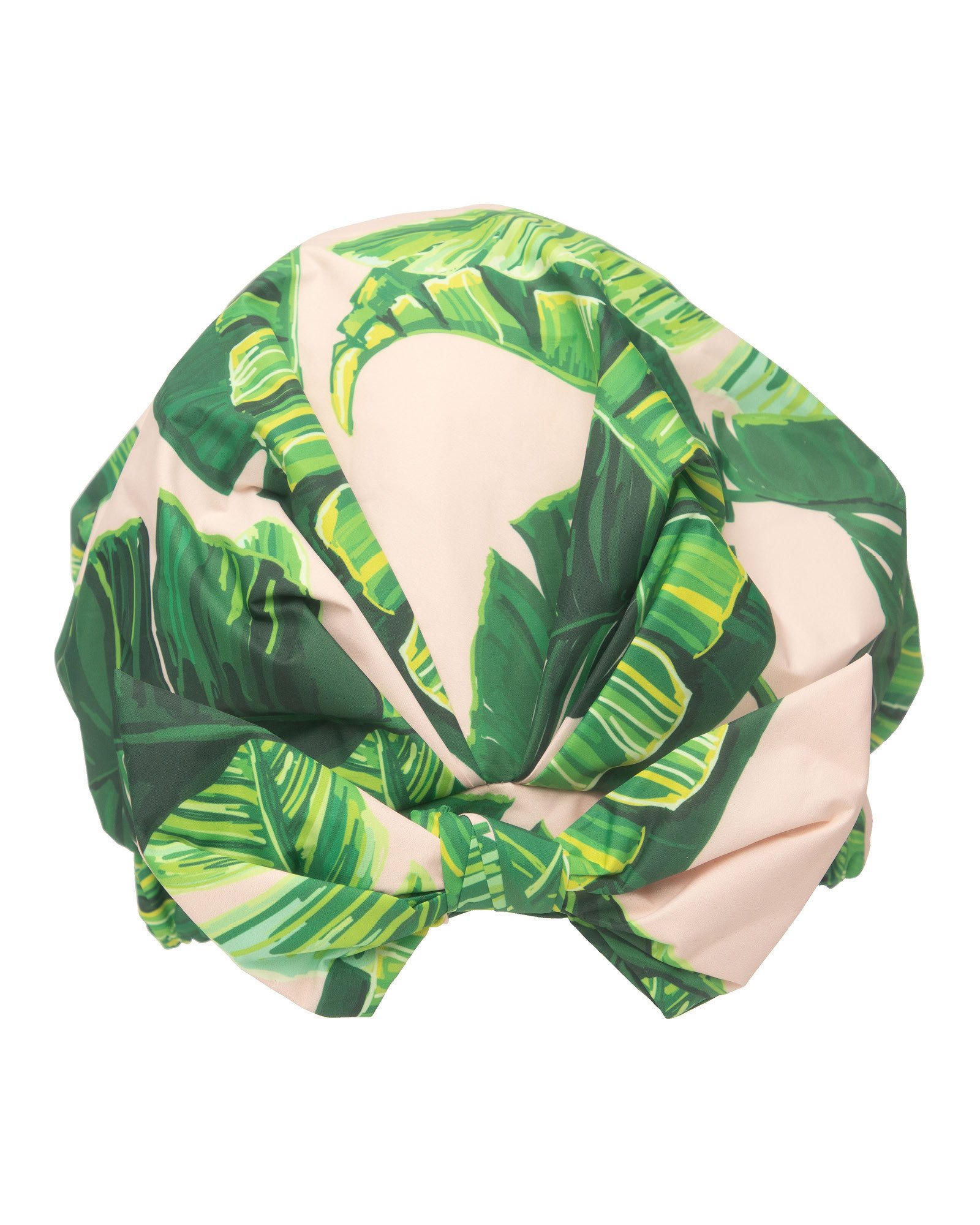 Pink Palm Print Shower Cap Oliver Bonas