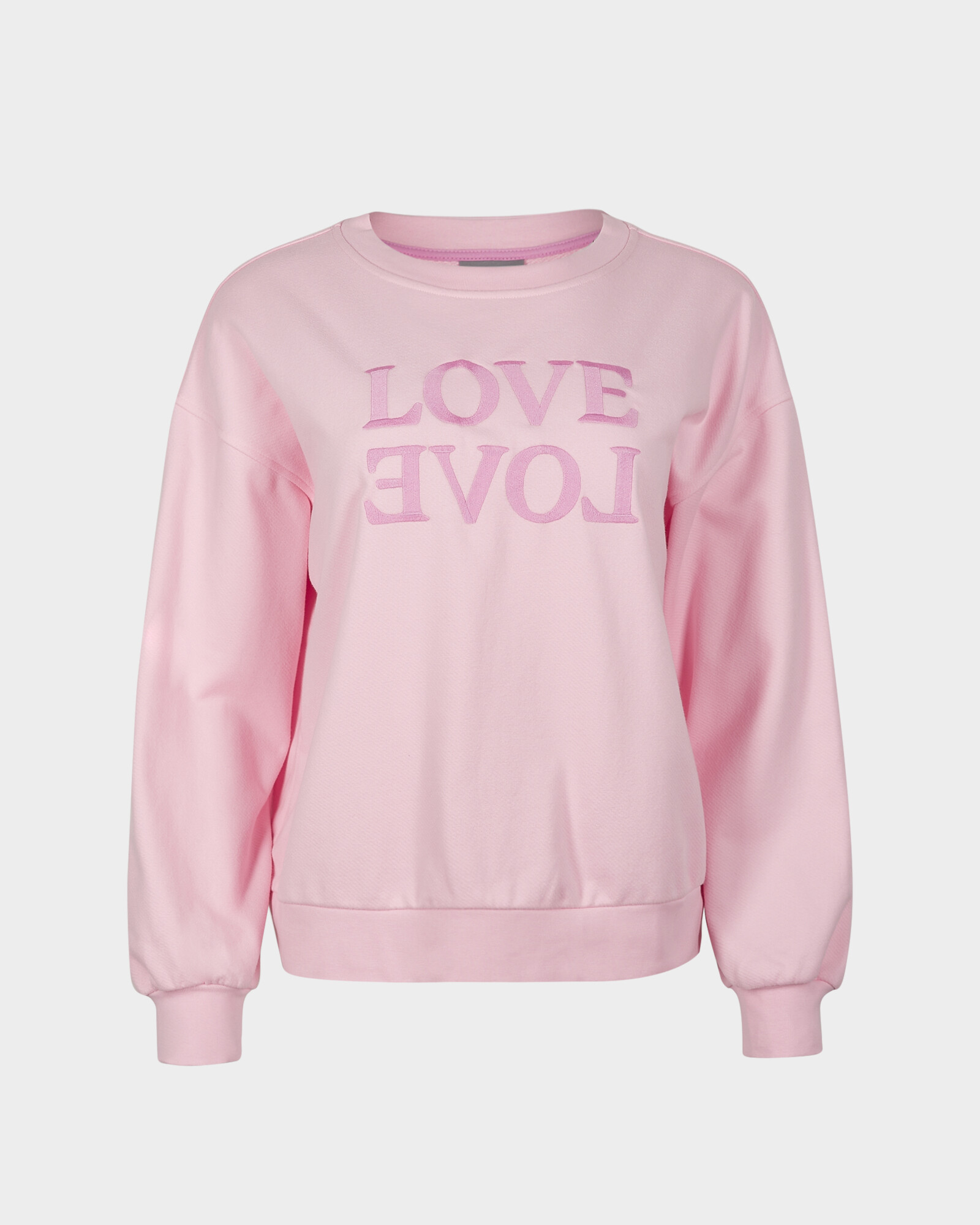 Ruffled Sweatshirt in Glitter Pink by Beau Loves main image 1