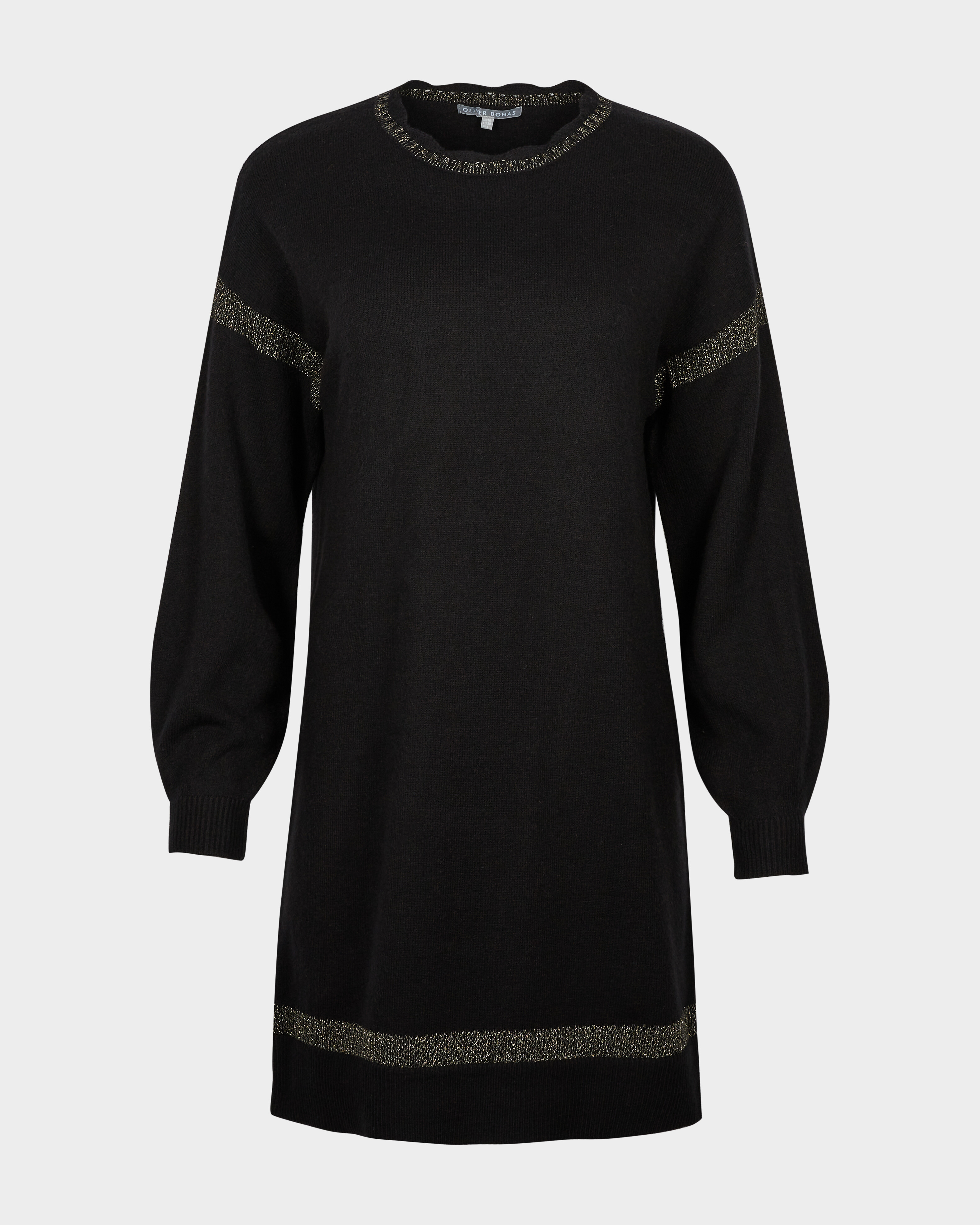 Scallop Trim \u0026 Shimmer Stripe Black 