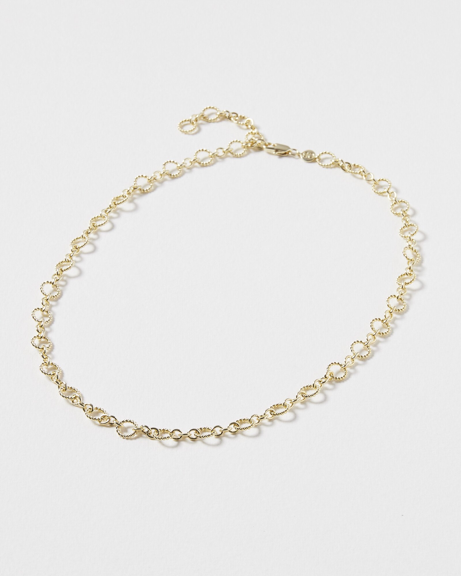 Isandro Loop Link Chain Gold Plated Chain Necklace Oliver Bonas