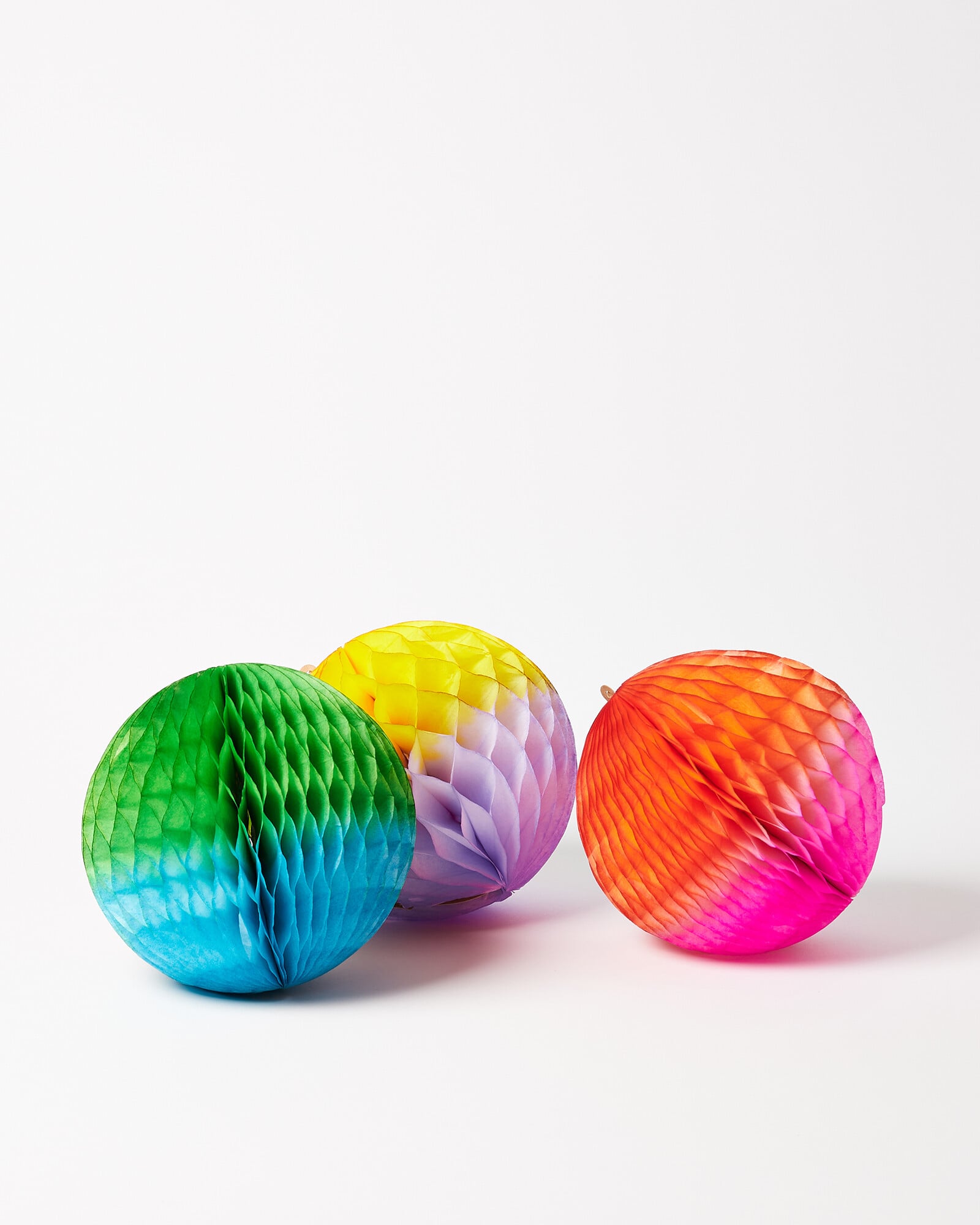 Party City Rainbow Honeycomb Ball Set