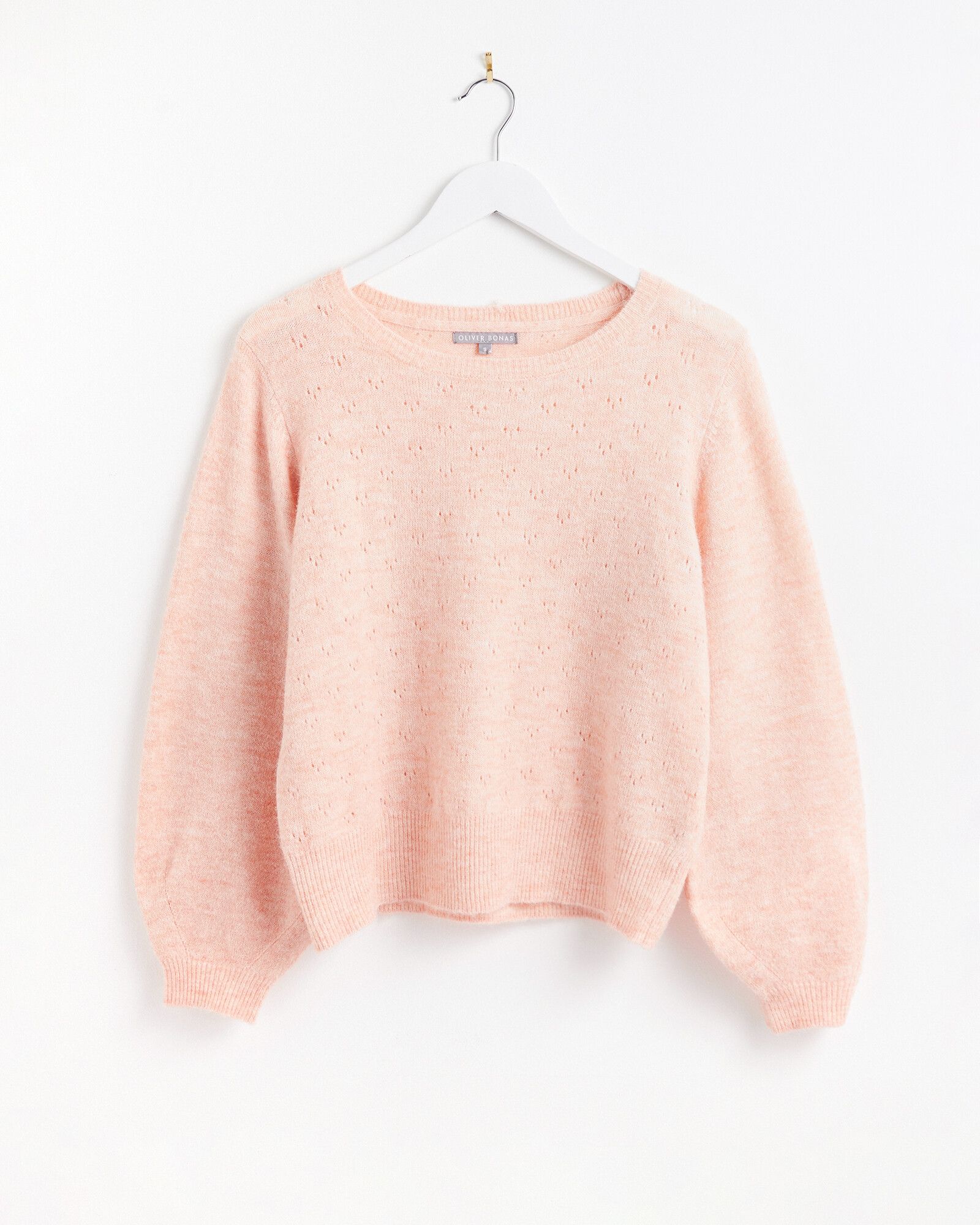 Cute Cosy Peach Knitted Jumper | Oliver Bonas