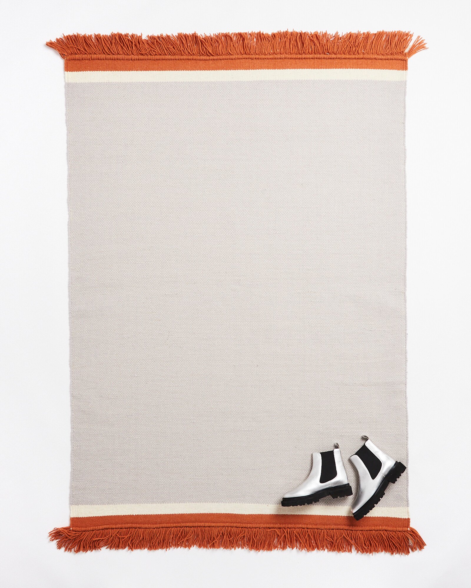 Elvie Woven Wool & Cotton Rugs Oliver Bonas