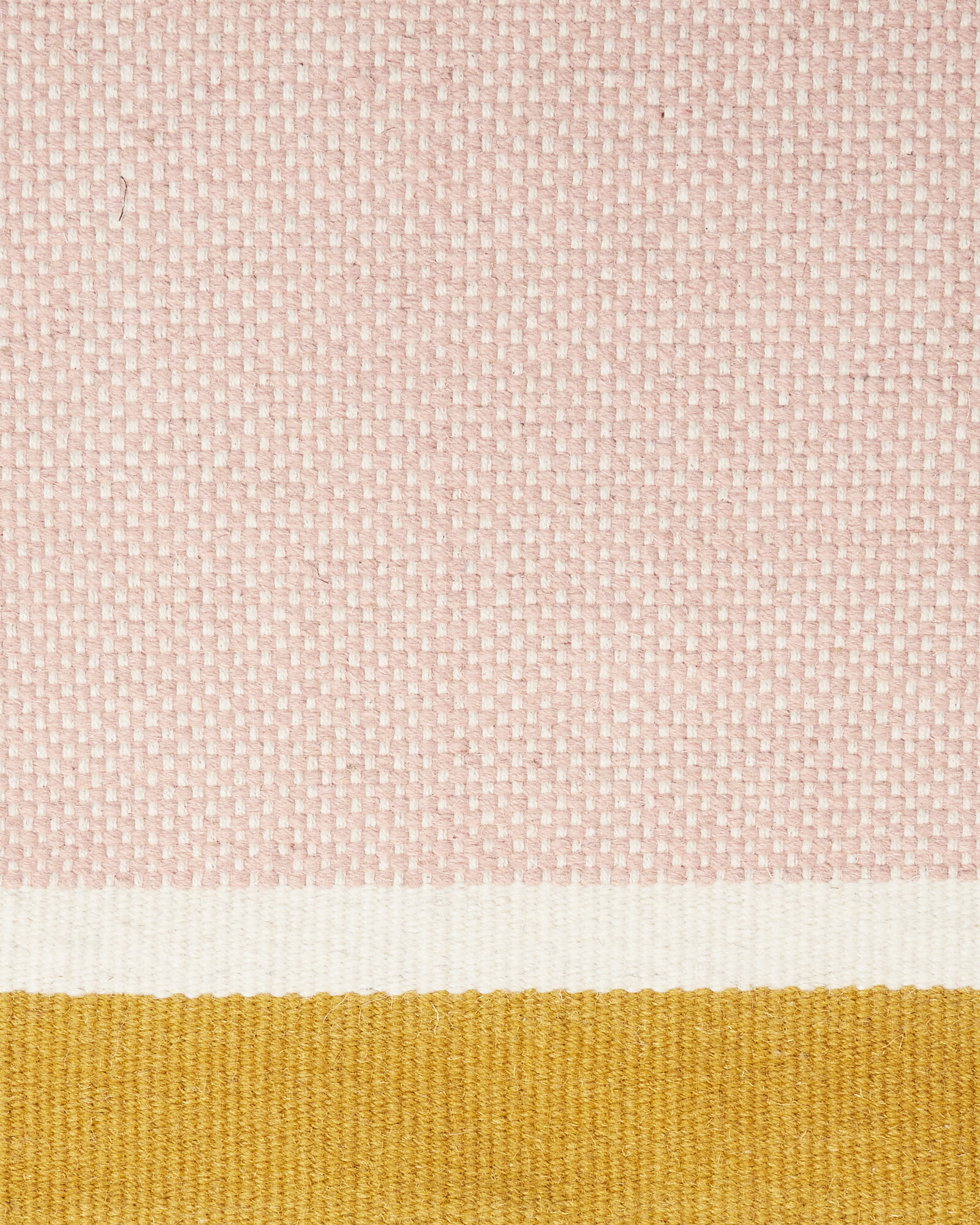 Pink Woven Cotton Blend Rug 70x110cm