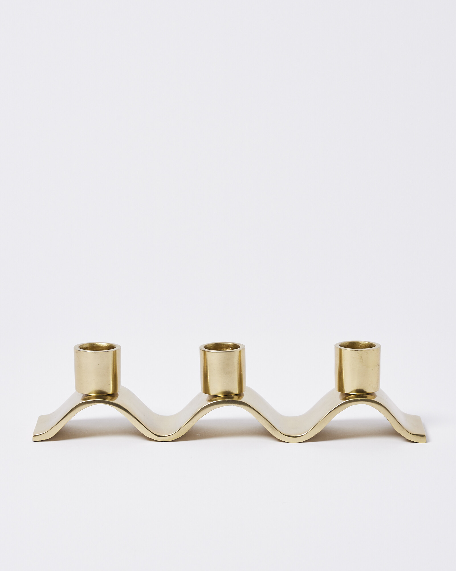 Metal Wave Dinner Candle Holder Oliver Bonas