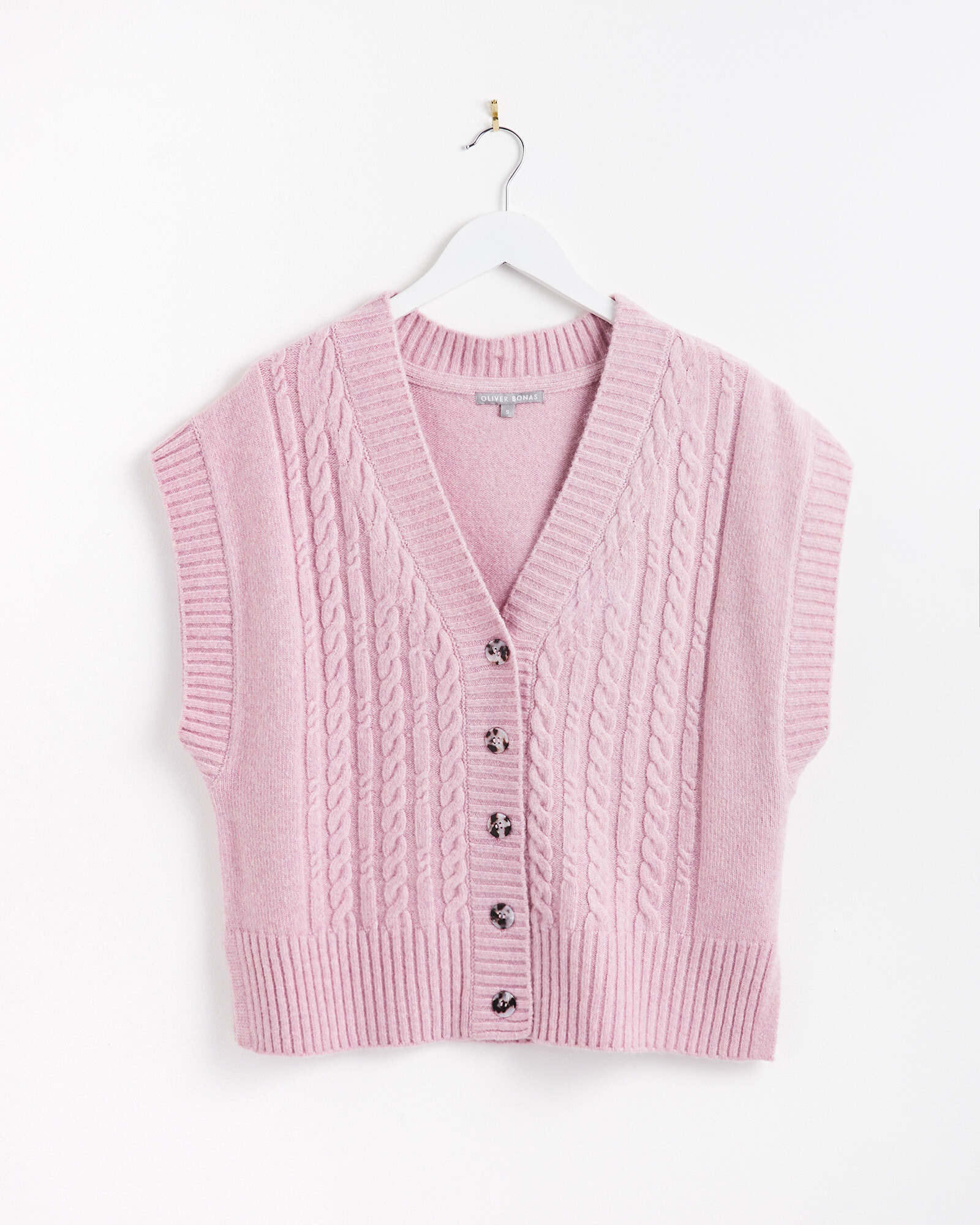 Interest Cable Detail Lilac Knitted 
