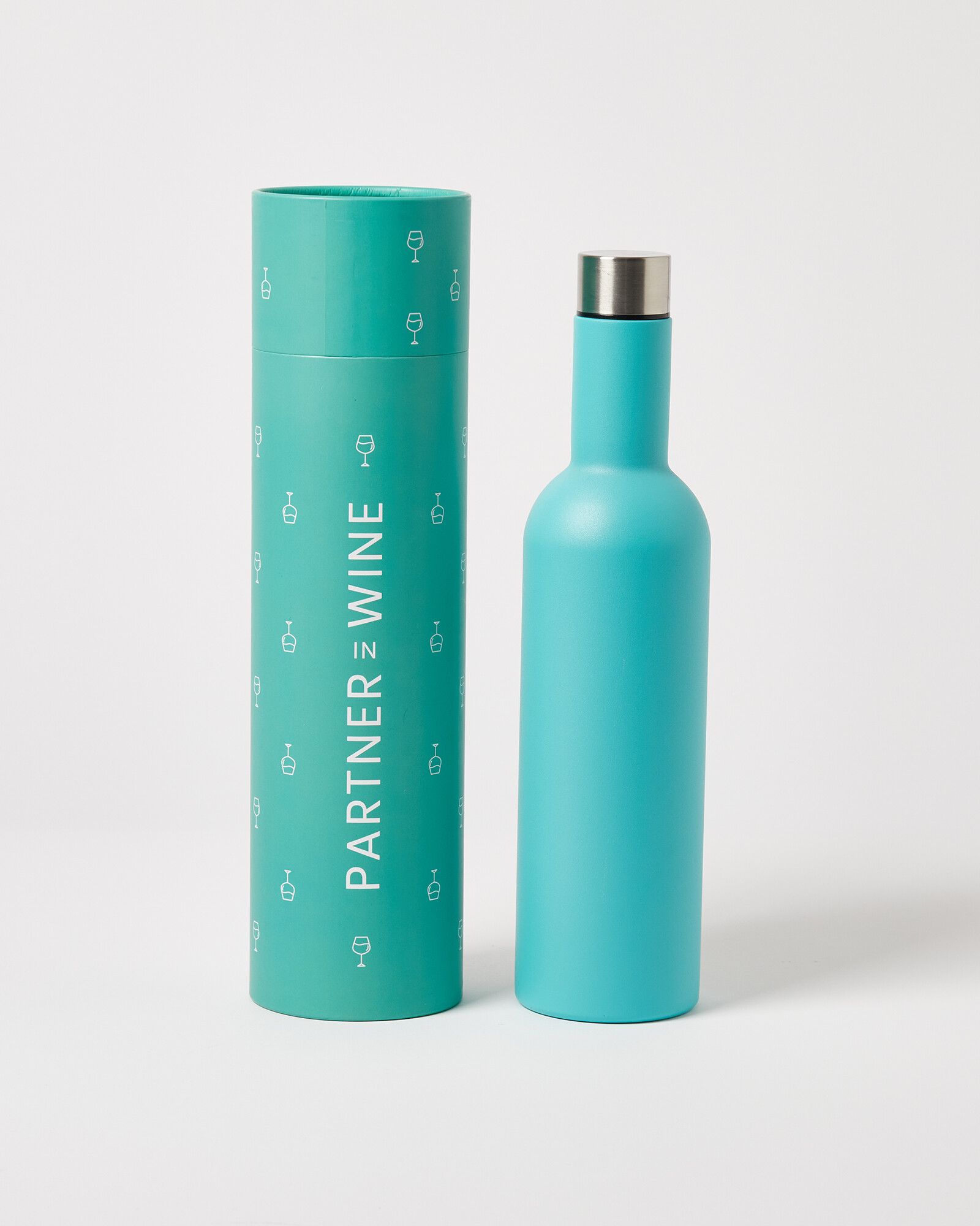 oliverbonas.com | Partner in Wine Blue Stainless Steel Insulated Bottle