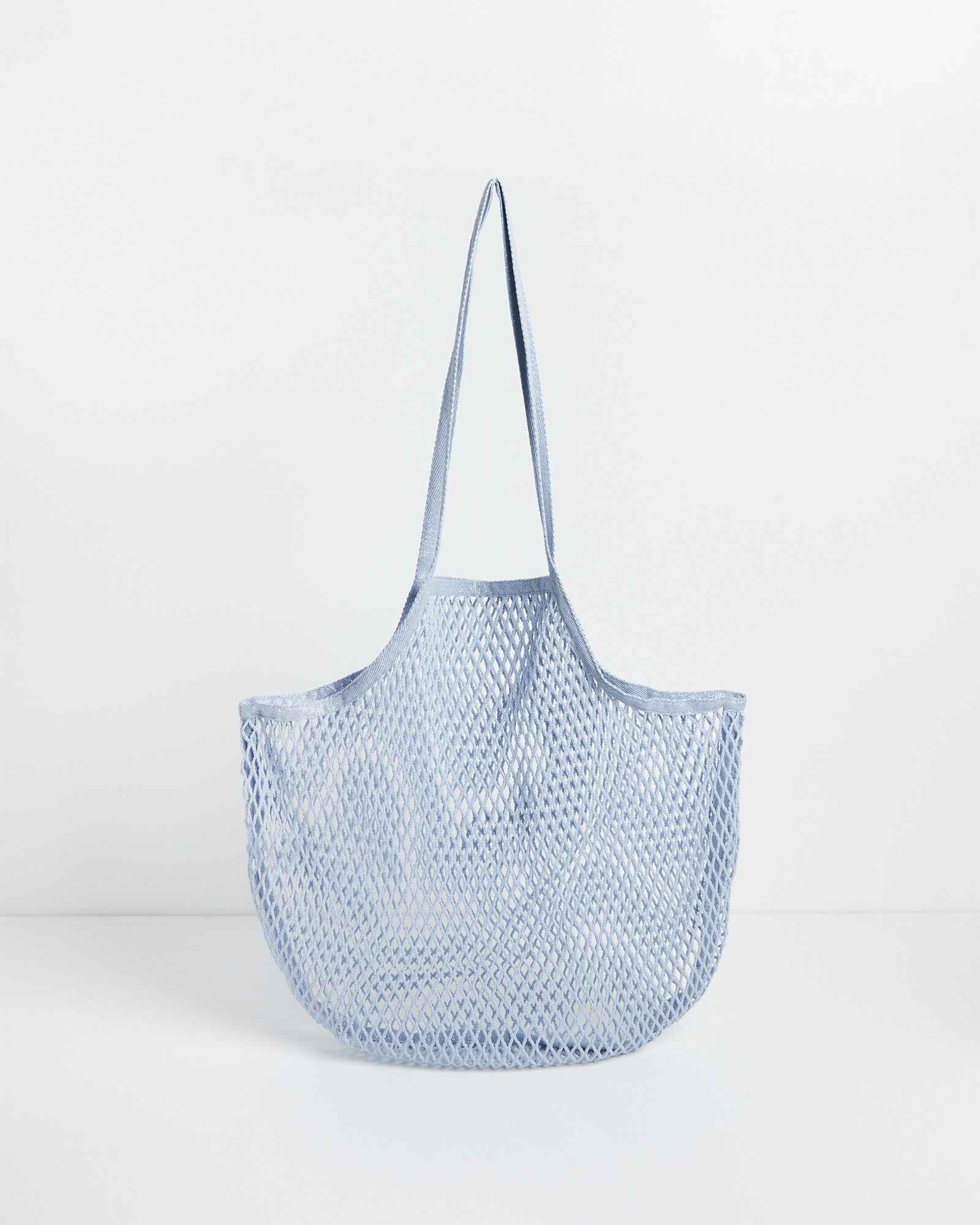 Niki Net Shimmer Fabric Shopper Bags | Oliver Bonas
