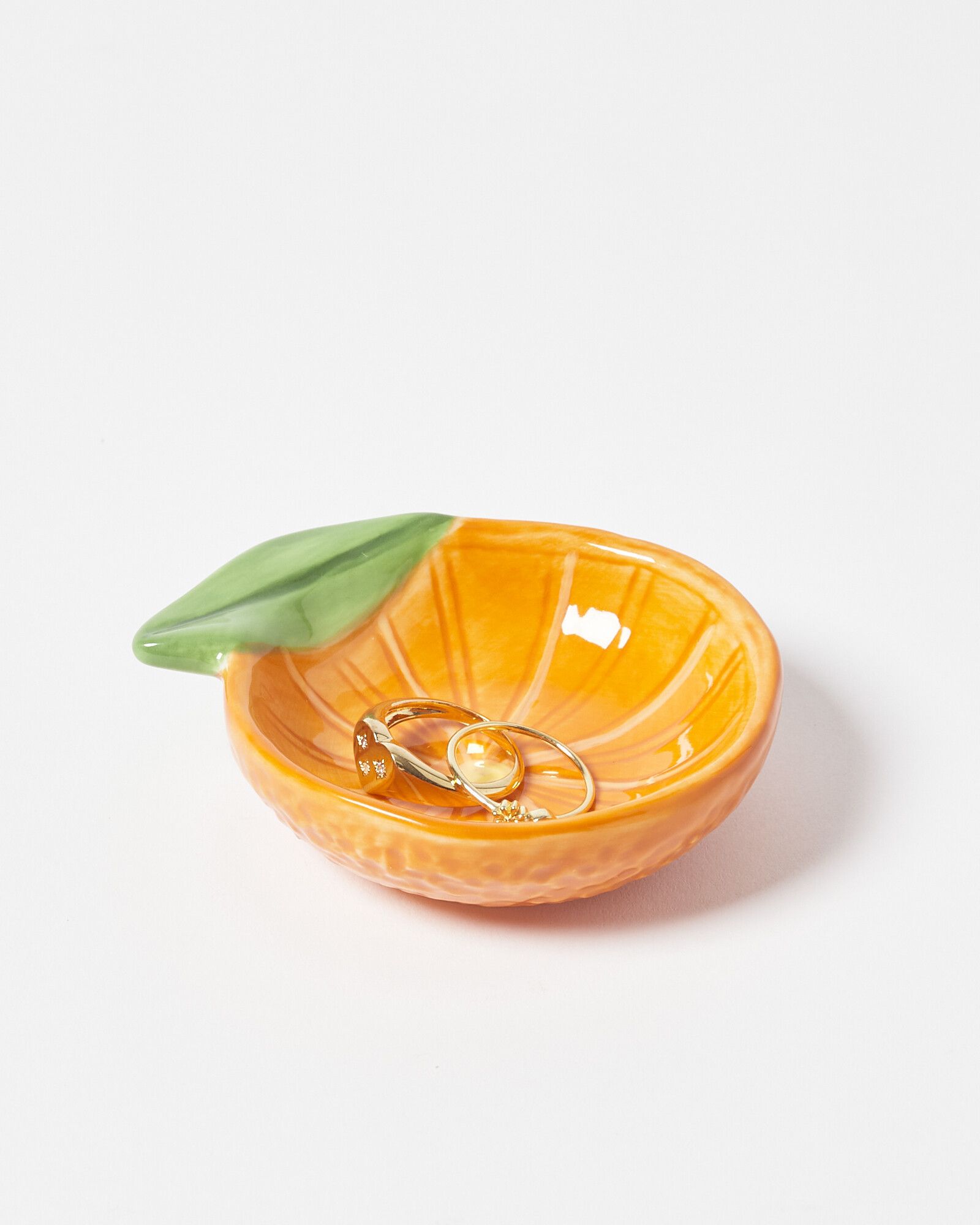 Orange Ceramic Trinket Dish | Oliver Bonas