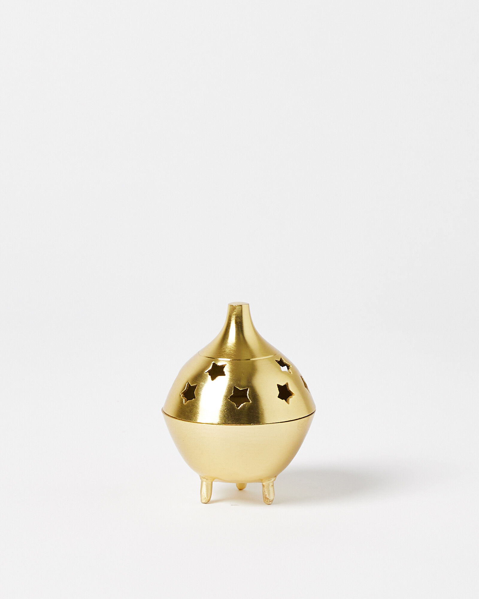 Manon Lavander Scented Incense Cones & Gold Metal Incense Holder Oliver Bonas