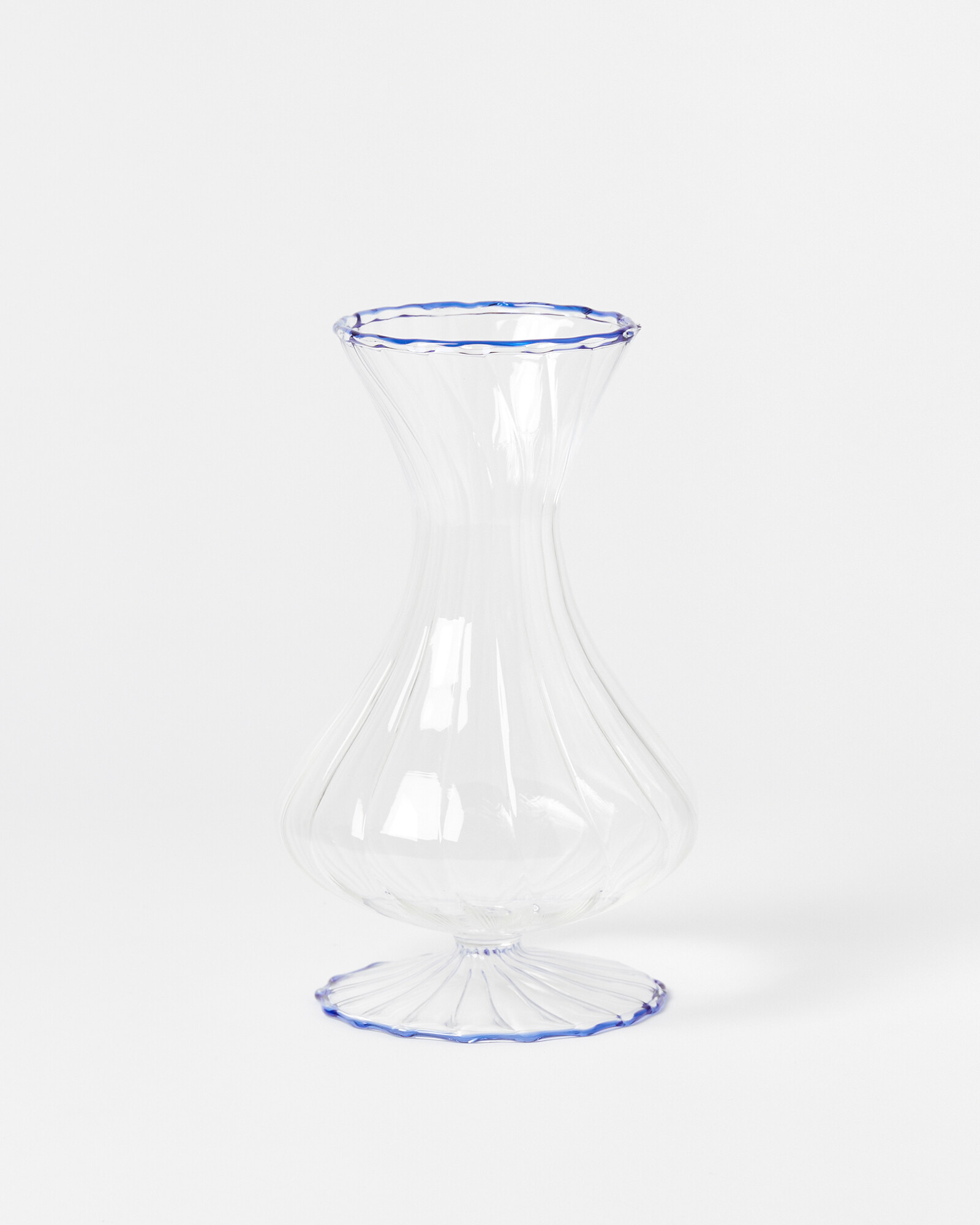 Edna Clear Glass Vase Oliver Bonas