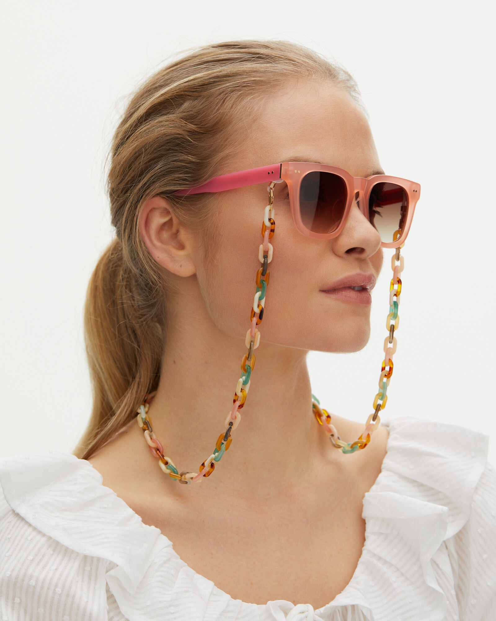 Clyde Multi Tort Sunglasses Chain Oliver Bonas