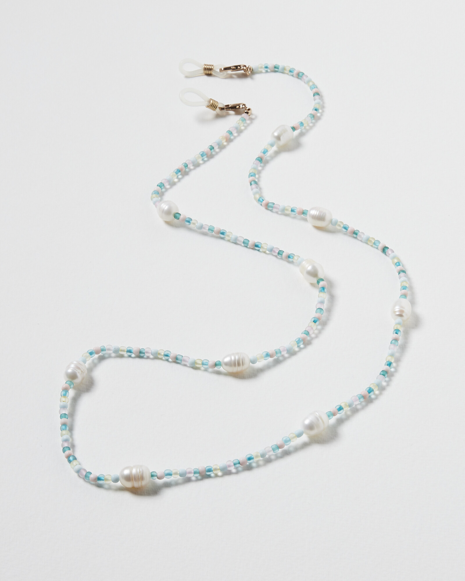 Maeve Multi Bead & Faux Pearl Sunglasses Chain Oliver Bonas