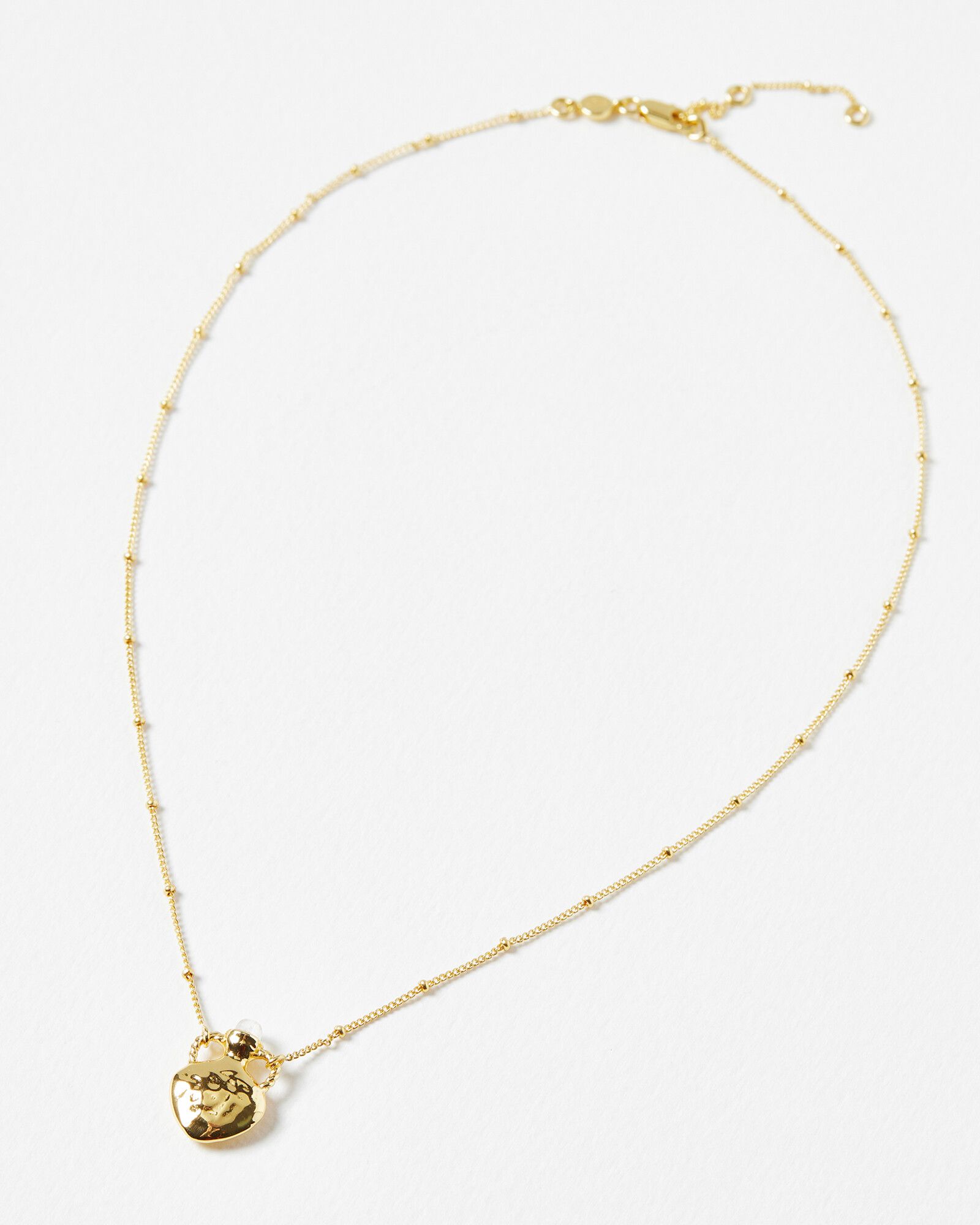 Mira Amphura Vase Gold Plated Pendant Chain Necklace | Oliver Bonas