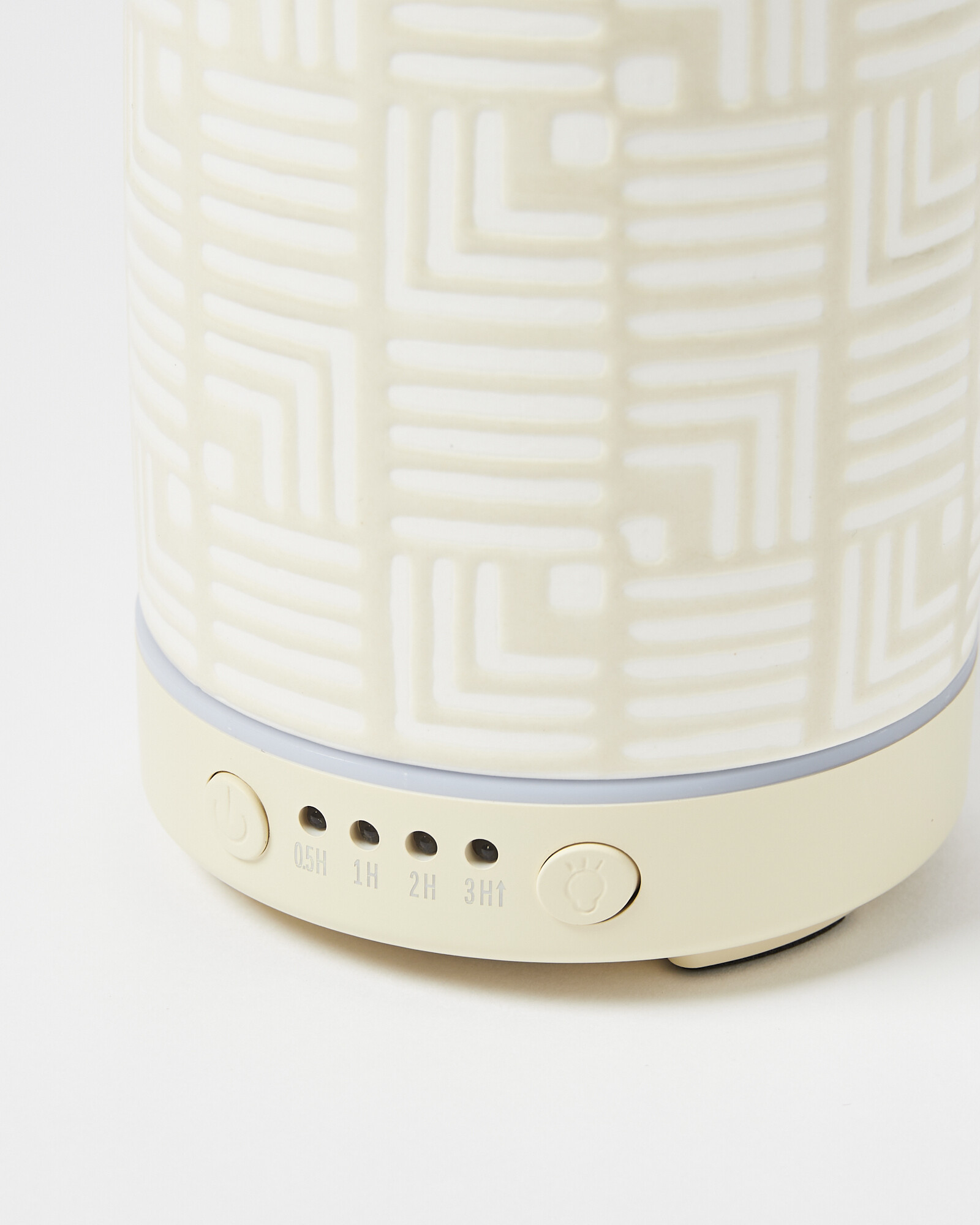 Sienna Geometric Cream Essential Oil Electric Aroma Diffuser | Oliver Bonas