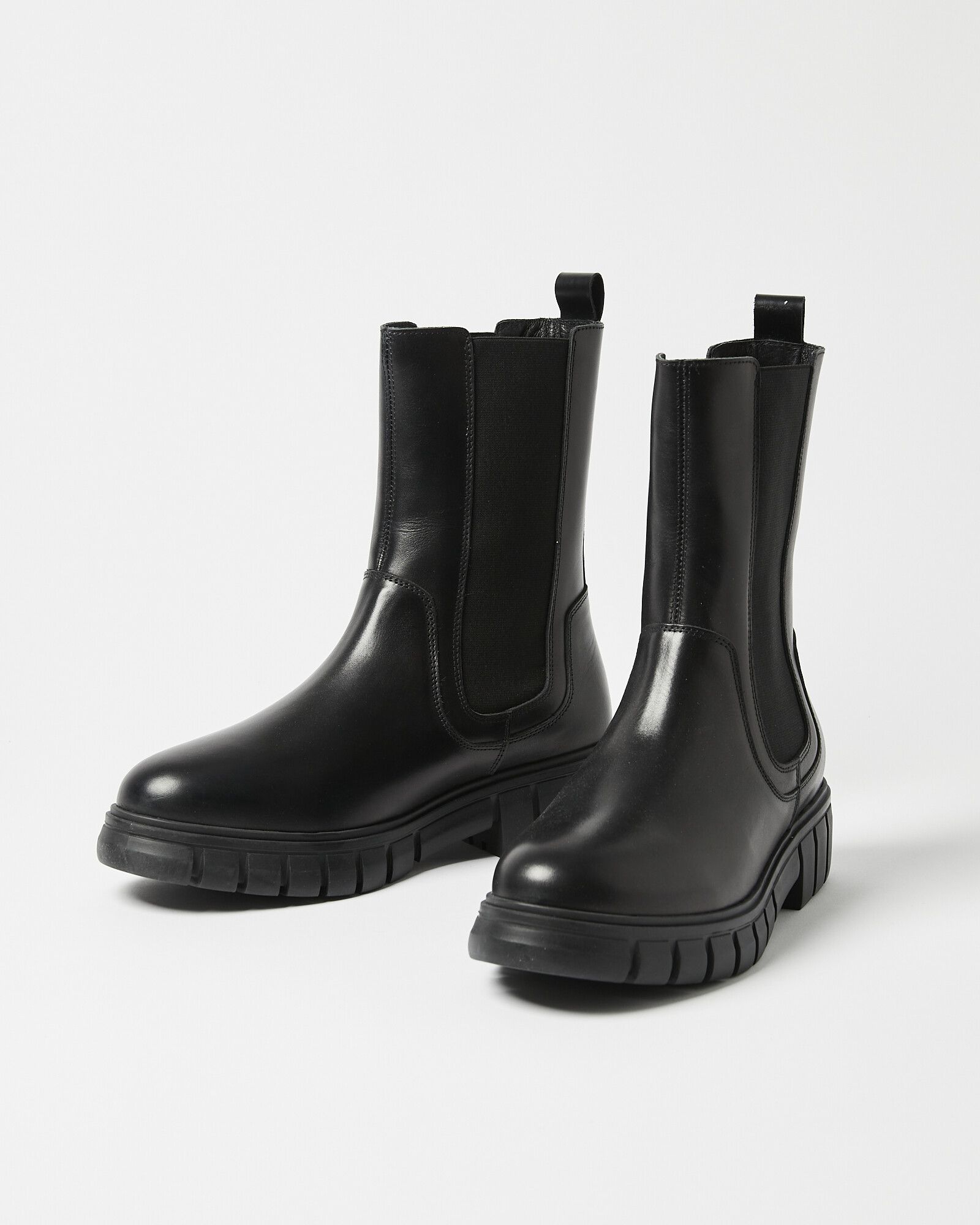Shoe The Bear Rebel High Black Leather Chelsea Boots | Oliver Bonas