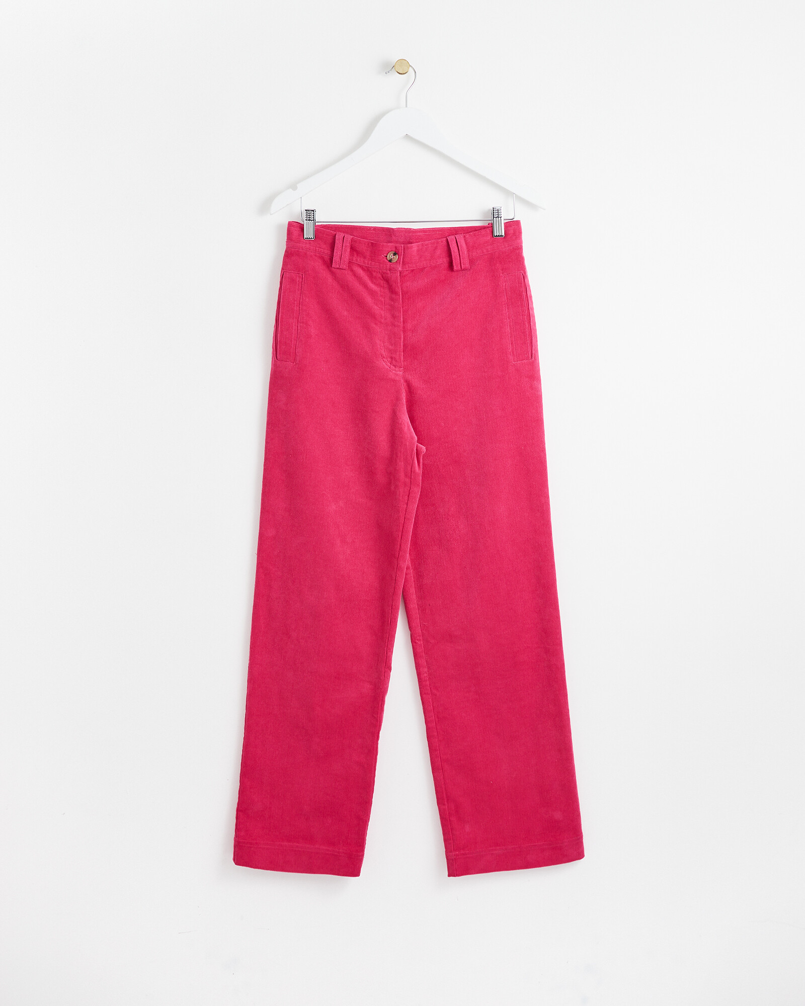 Hot Pink Cord Trousers Oliver Bonas