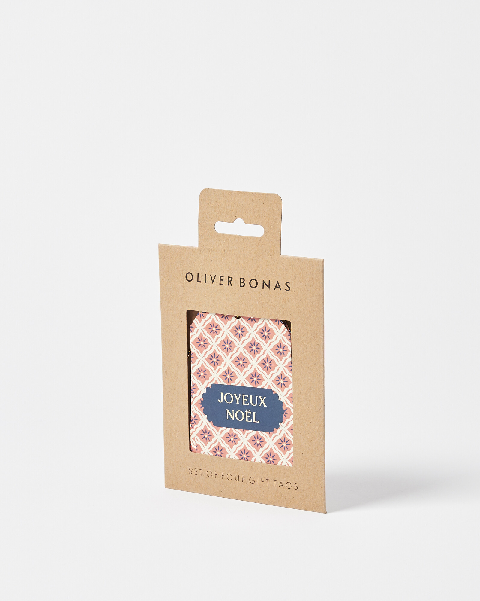 Joyeux Noel Gift Tags Set of Four | Oliver Bonas